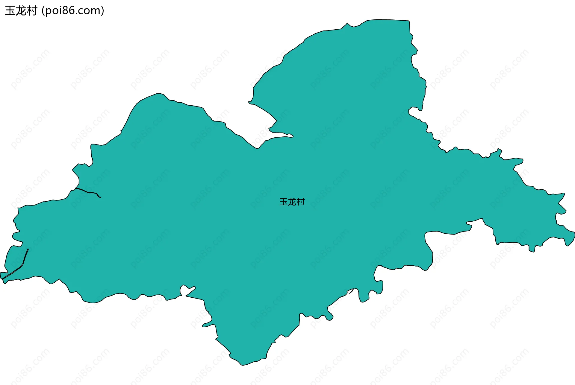 玉龙村边界地图