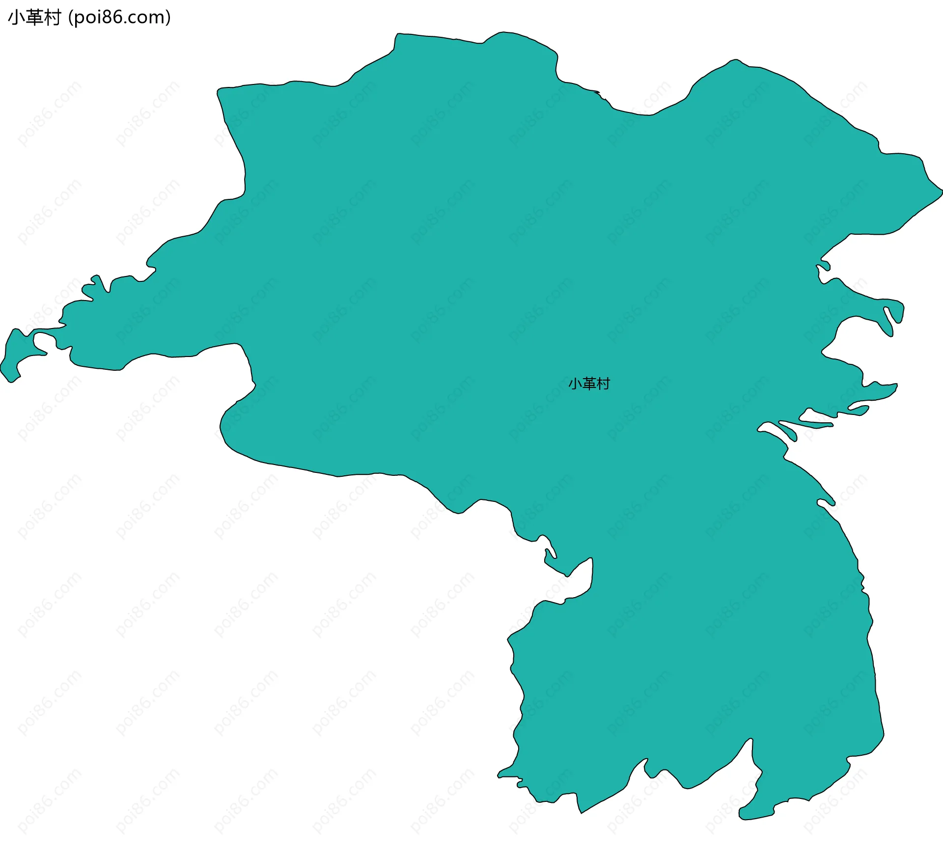 小革村边界地图