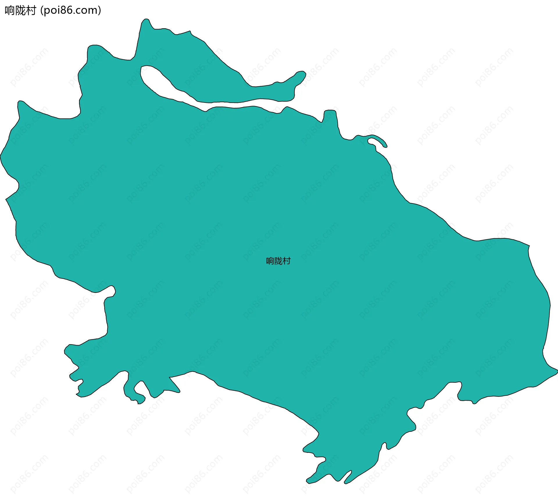 响陇村边界地图