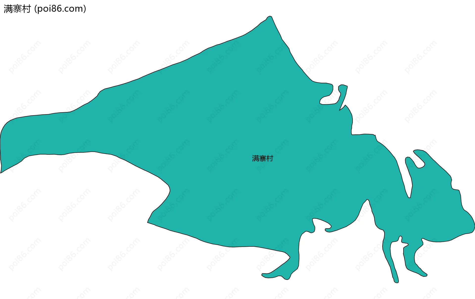 满寨村边界地图