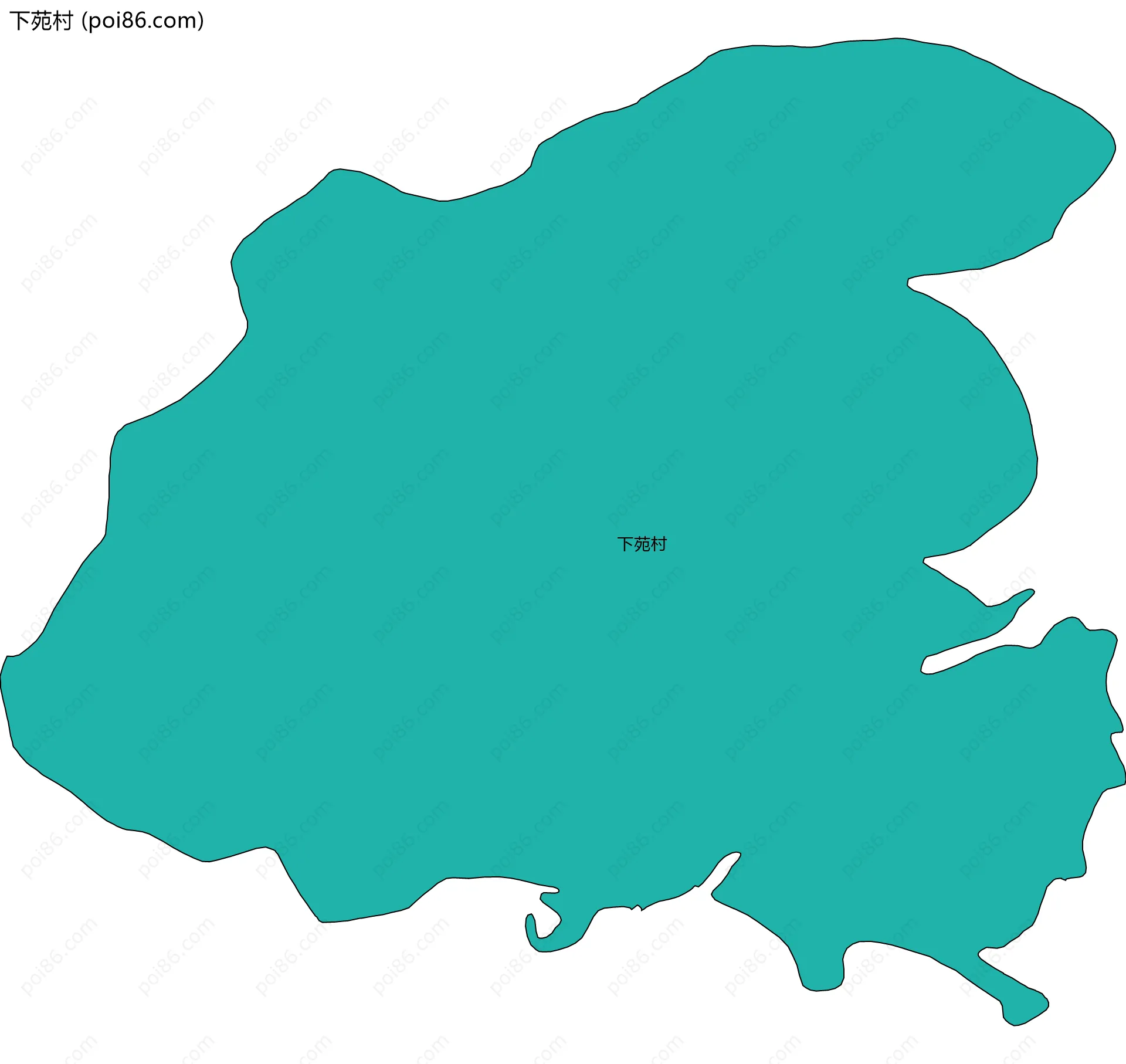 下苑村边界地图