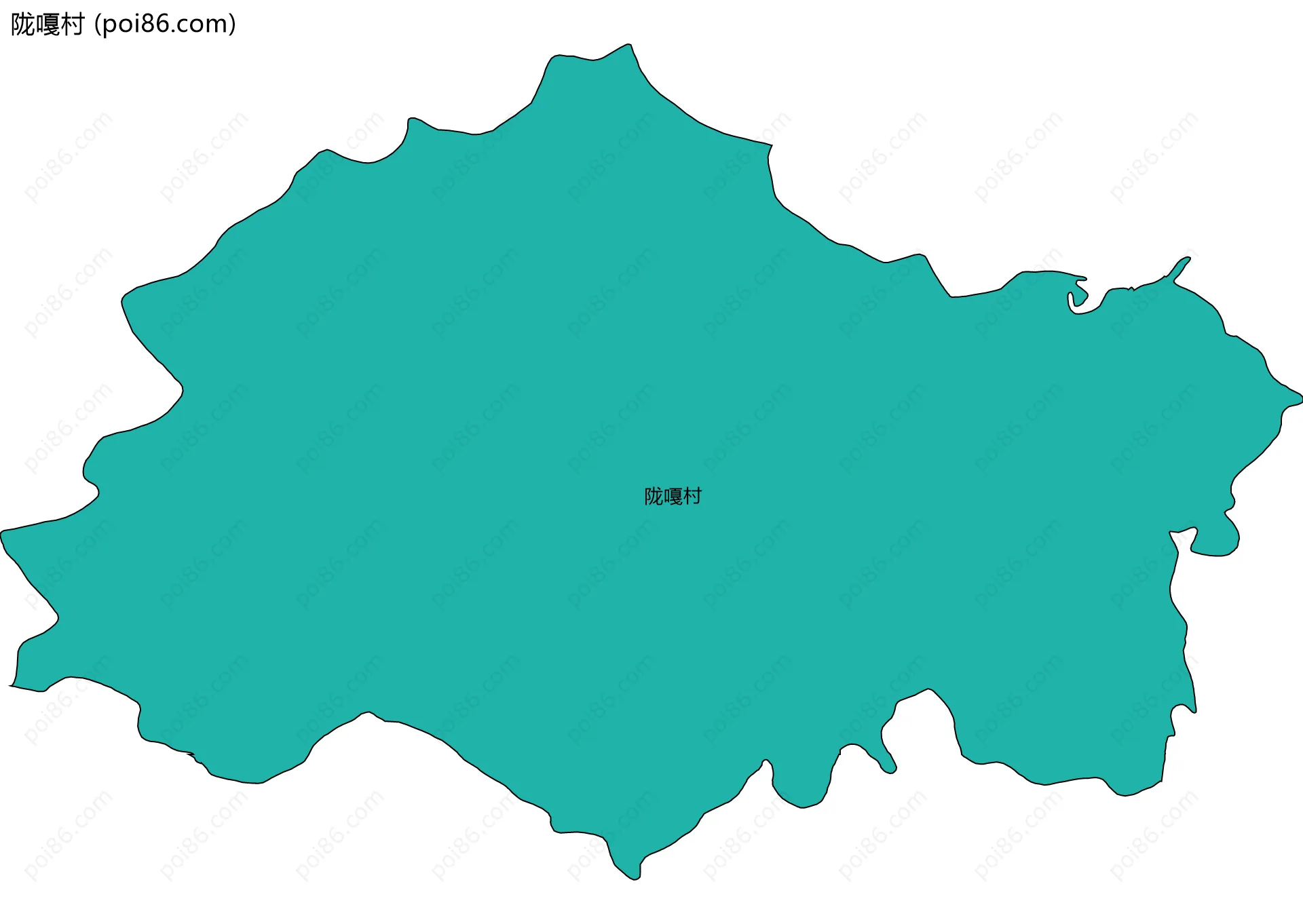 陇嘎村边界地图