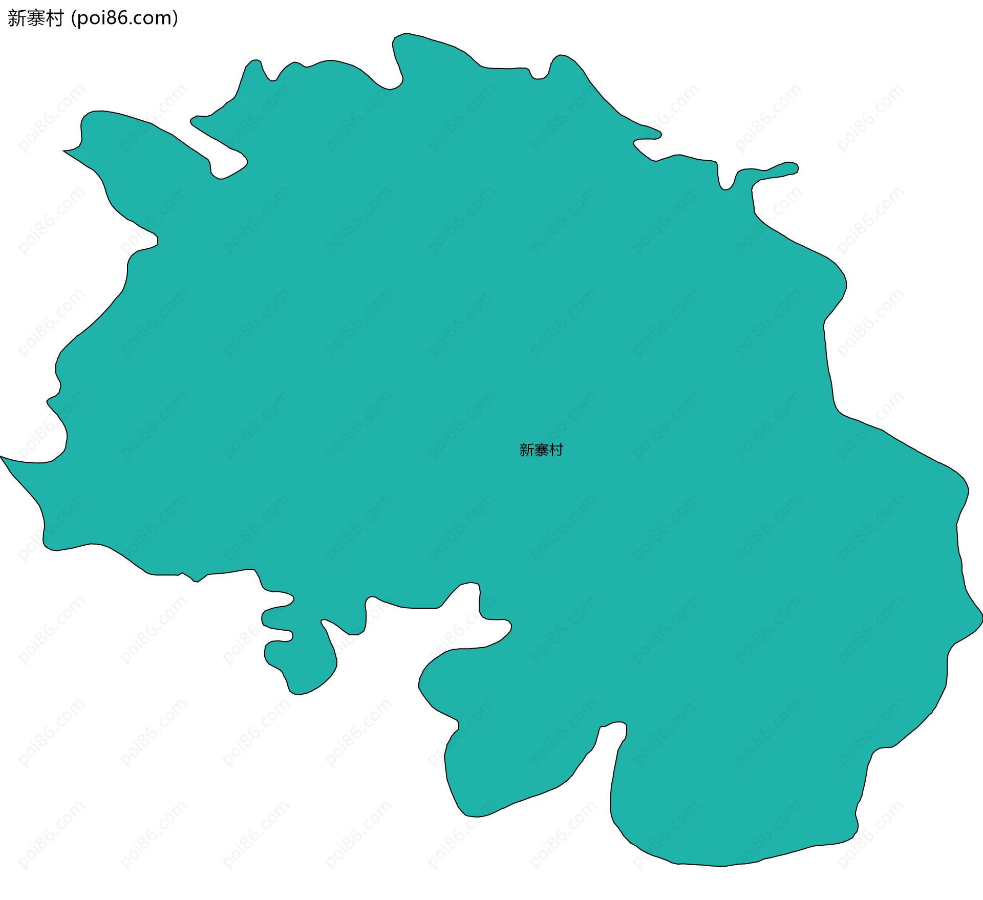 新寨村边界地图