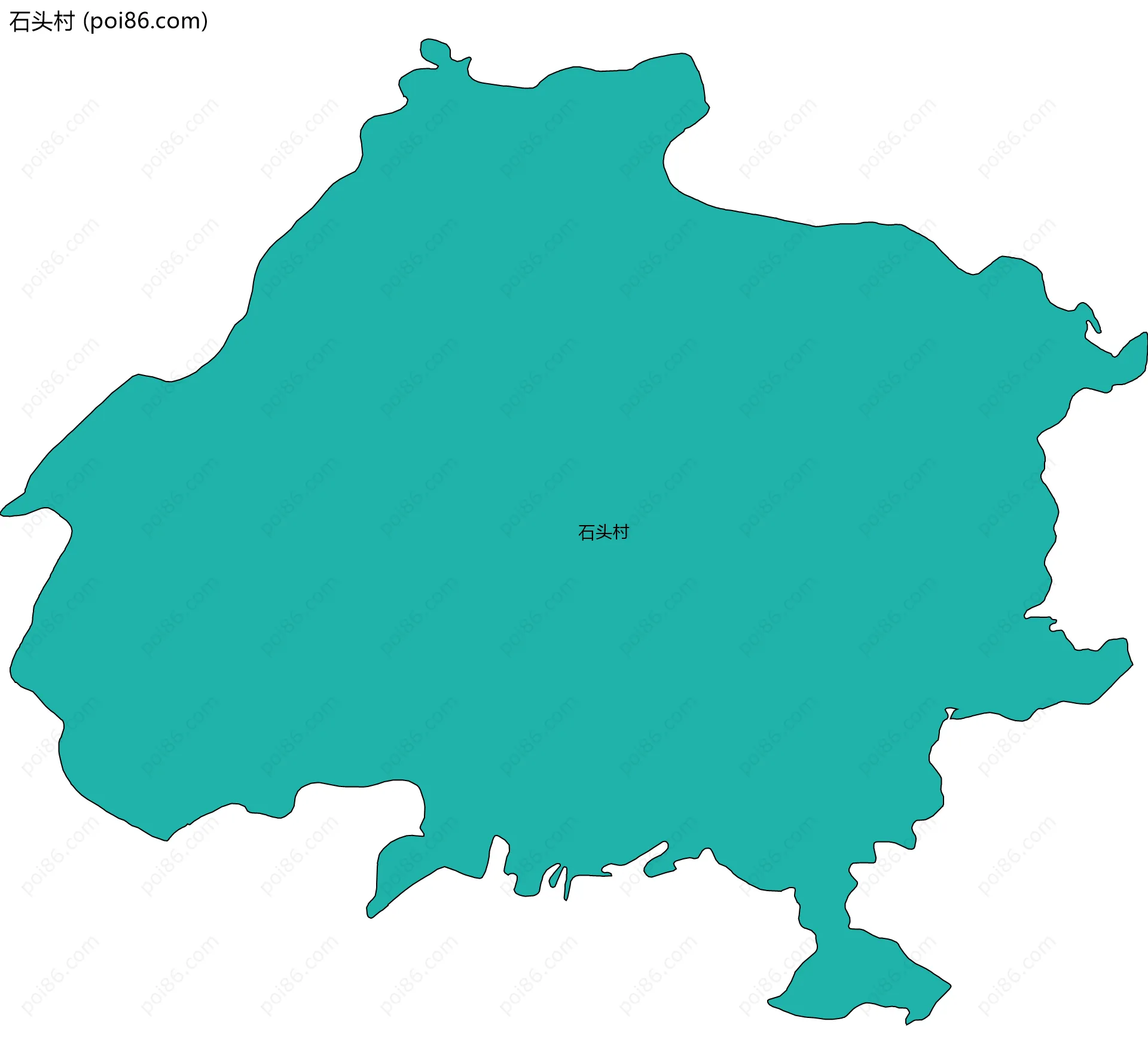 石头村边界地图