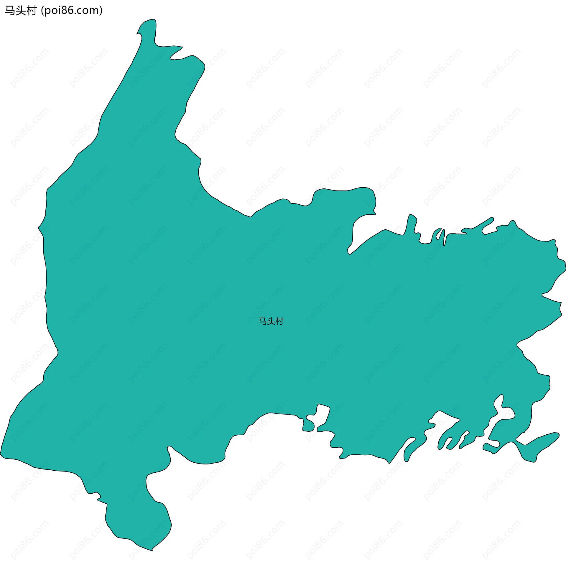 马头村边界地图