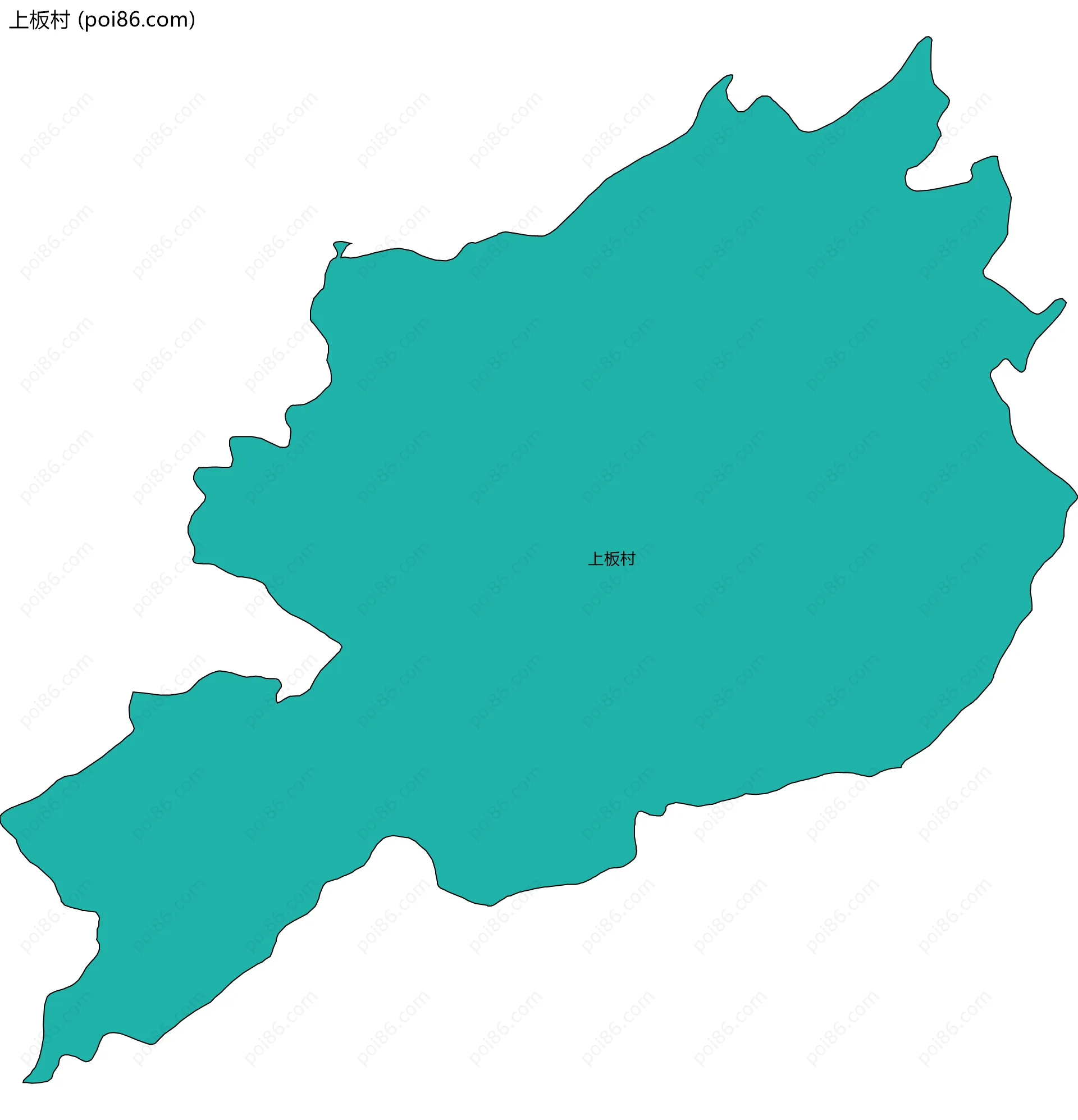 上板村边界地图