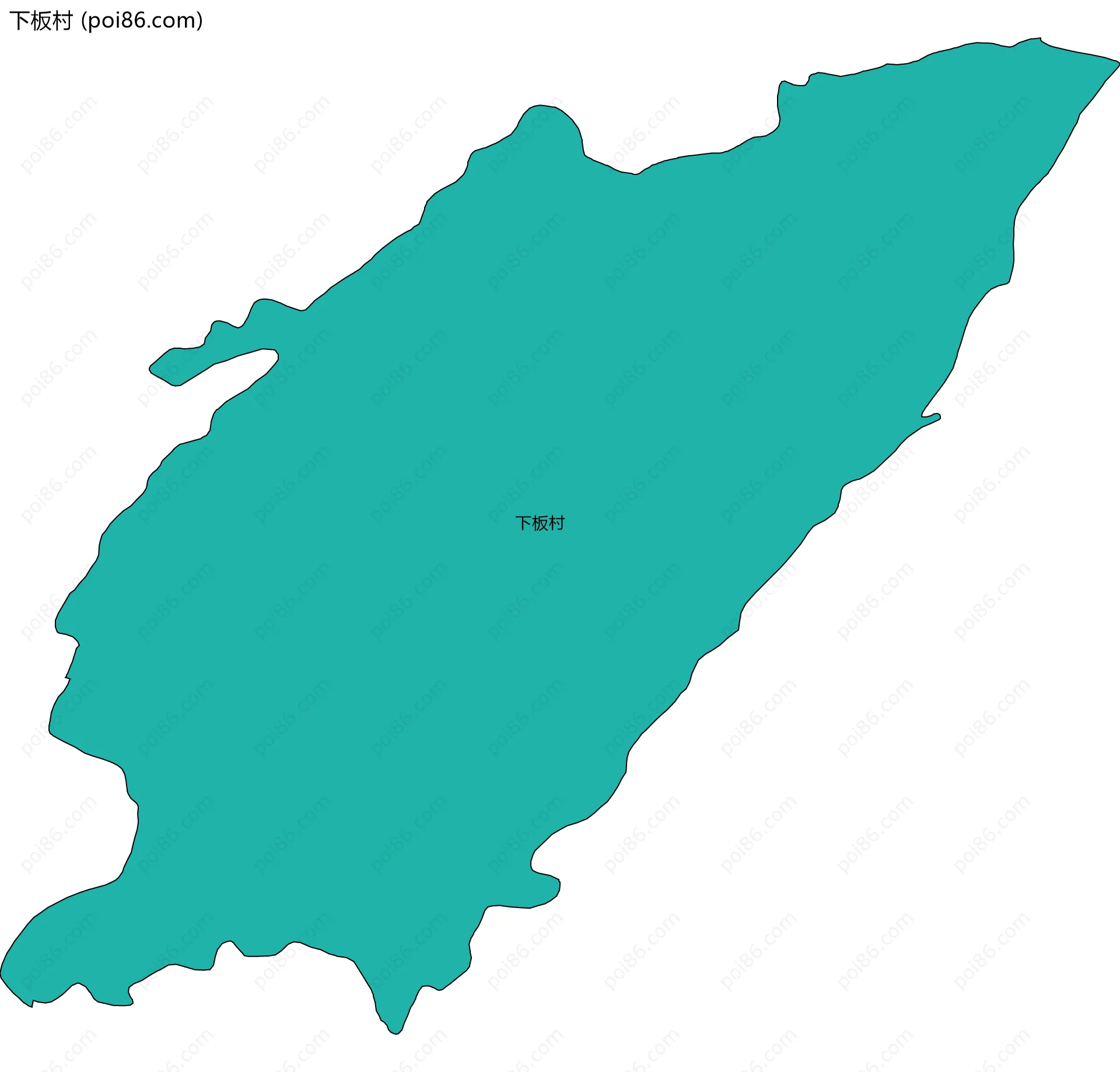 下板村边界地图