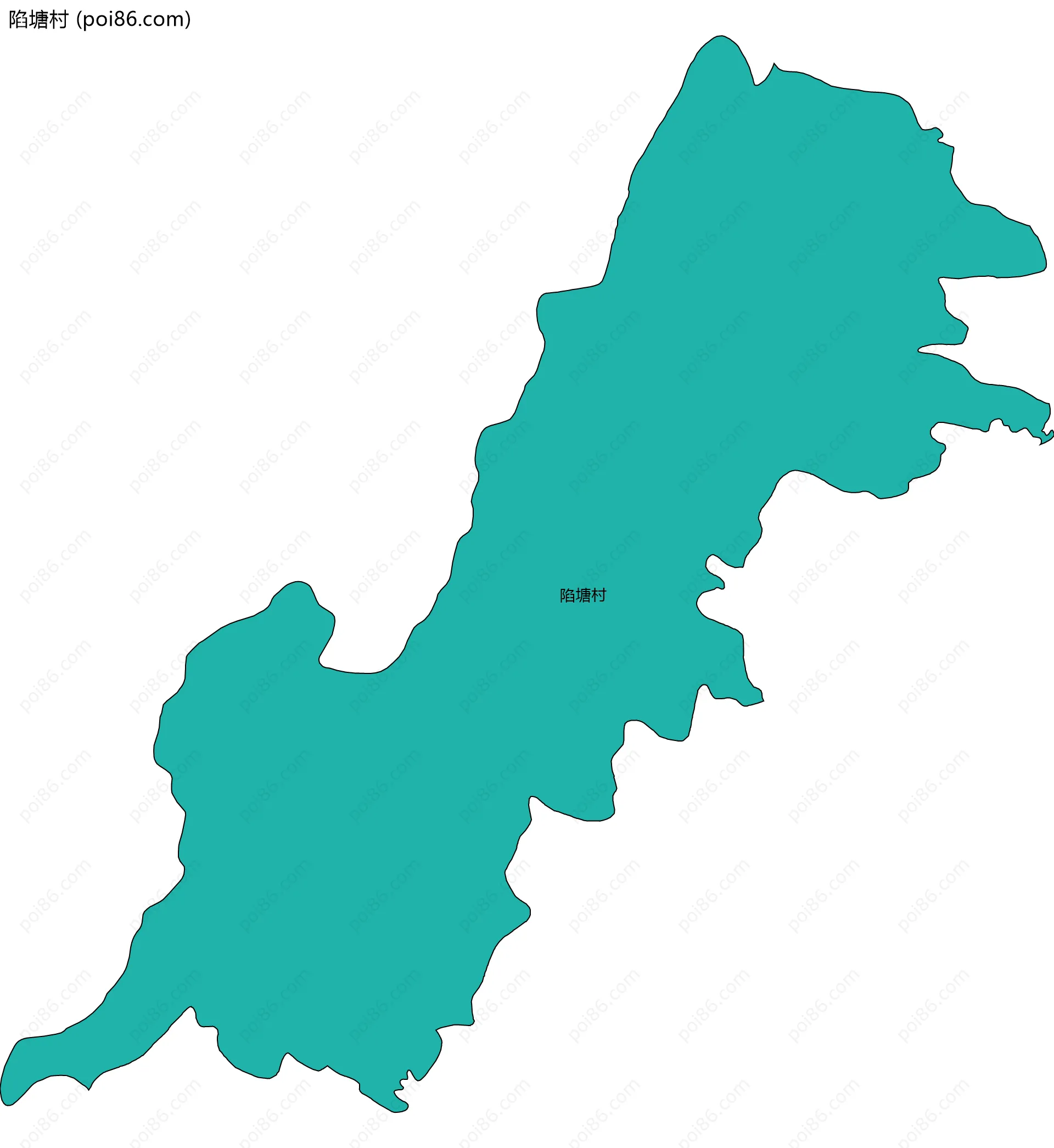 陷塘村边界地图