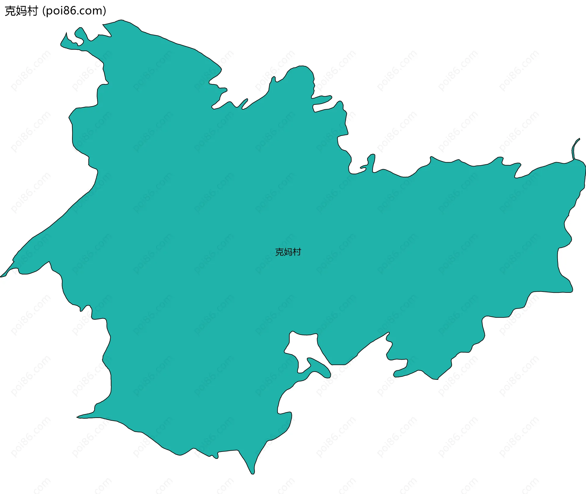 克妈村边界地图
