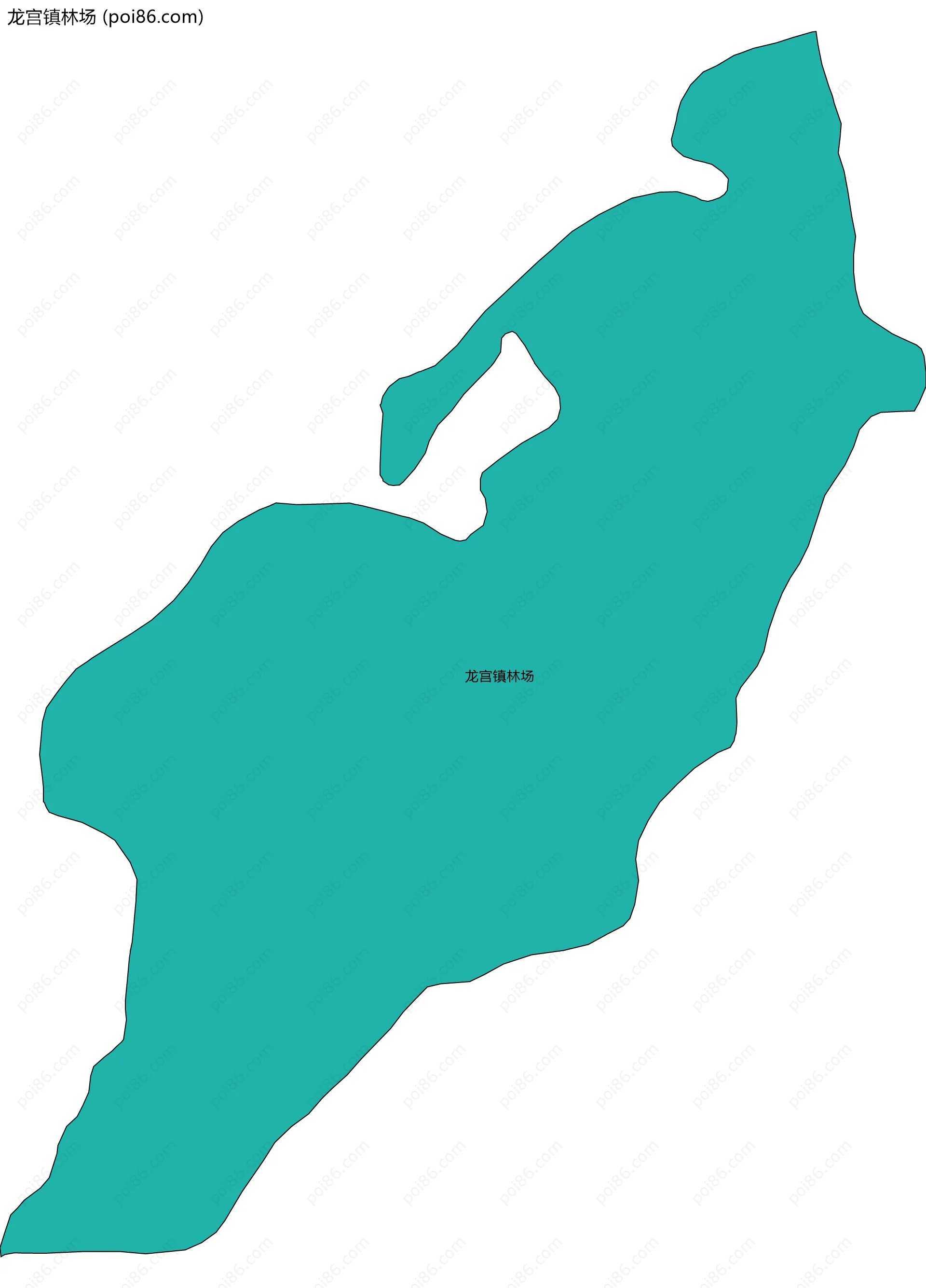 龙宫镇林场边界地图