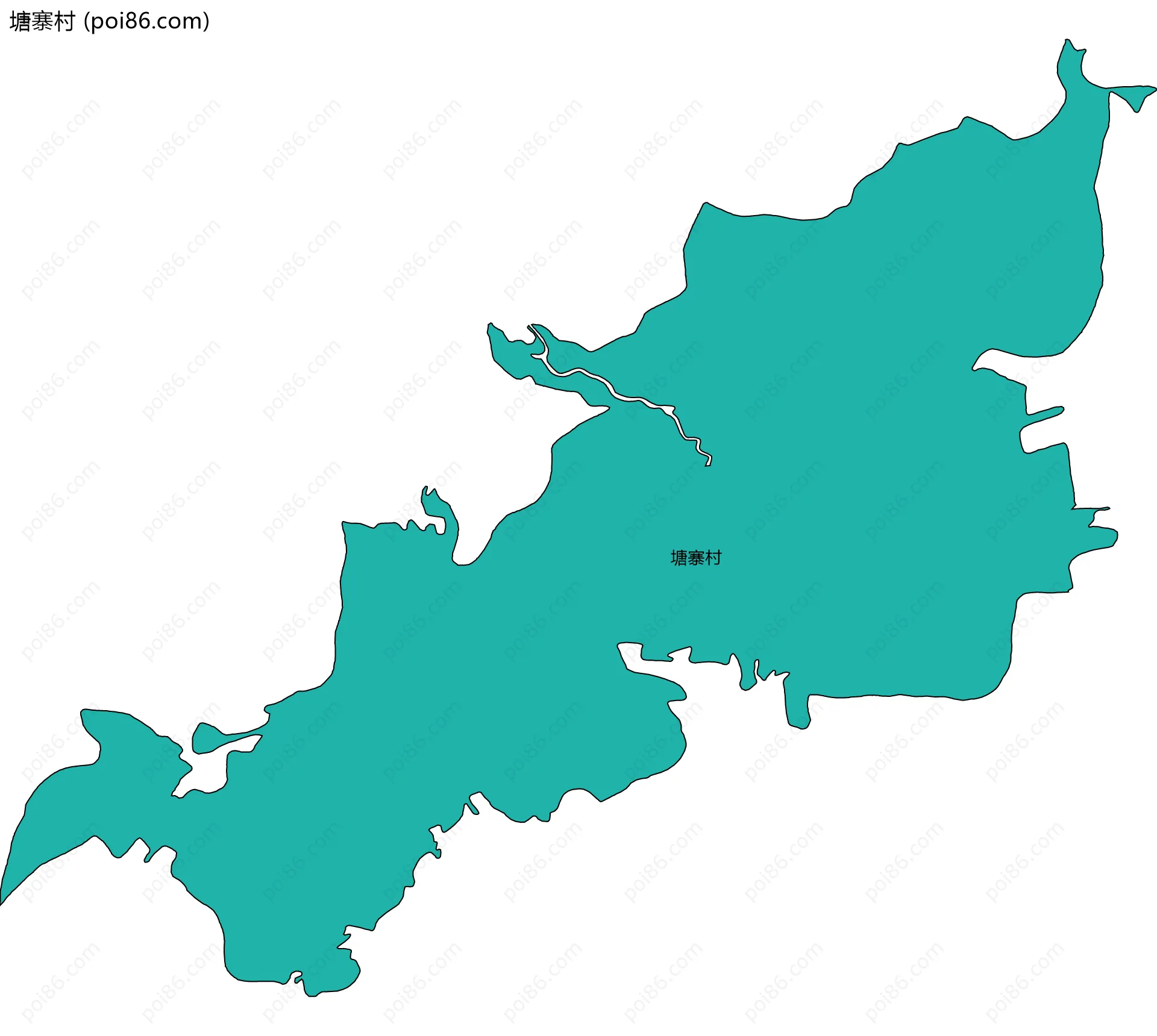 塘寨村边界地图