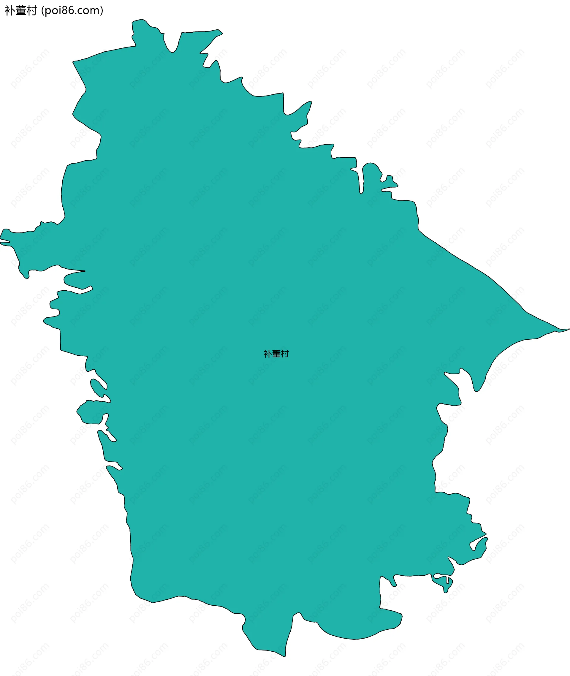 补董村边界地图