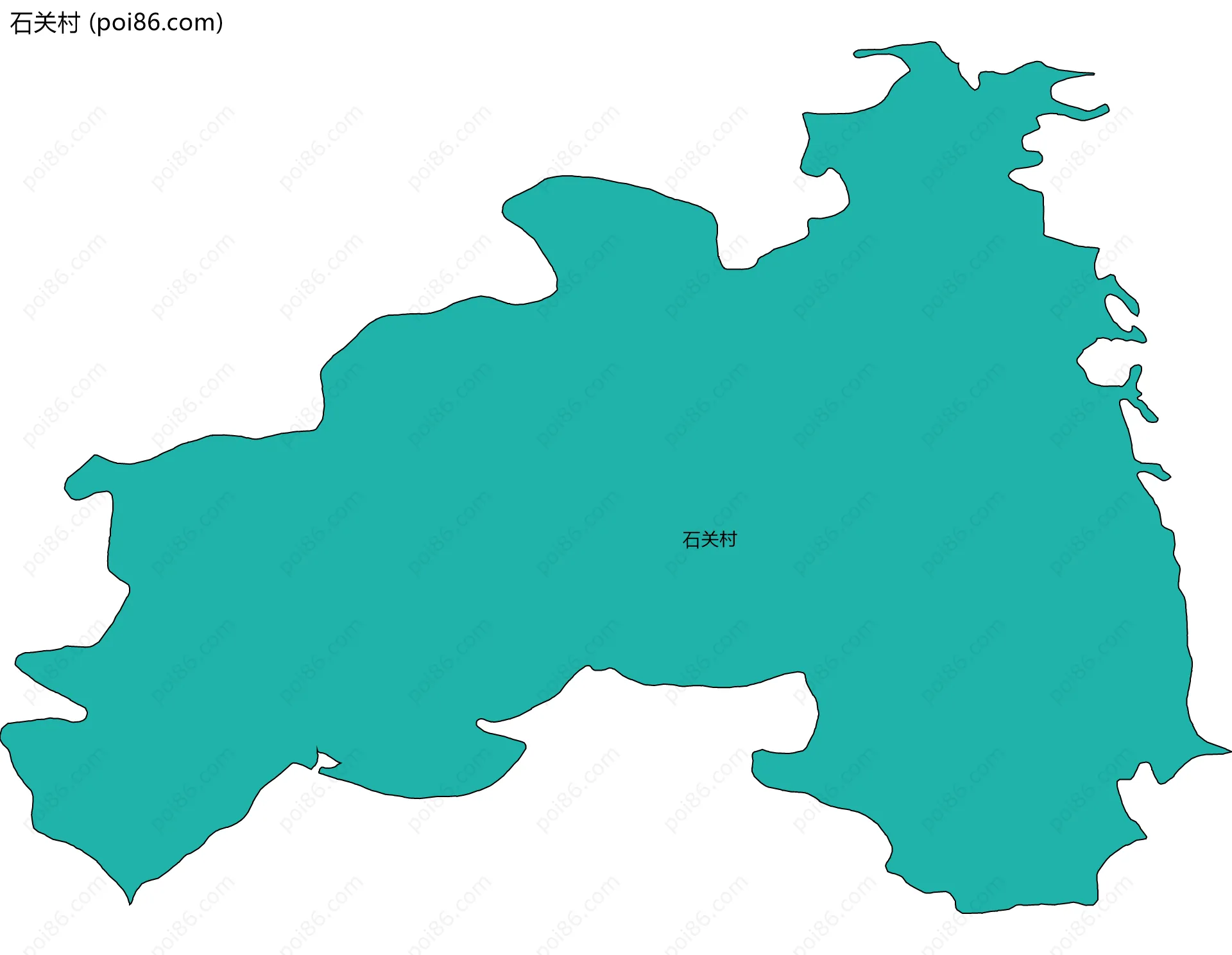石关村边界地图