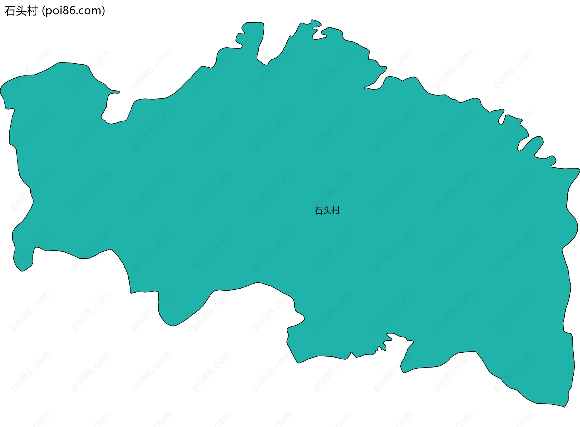 石头村边界地图