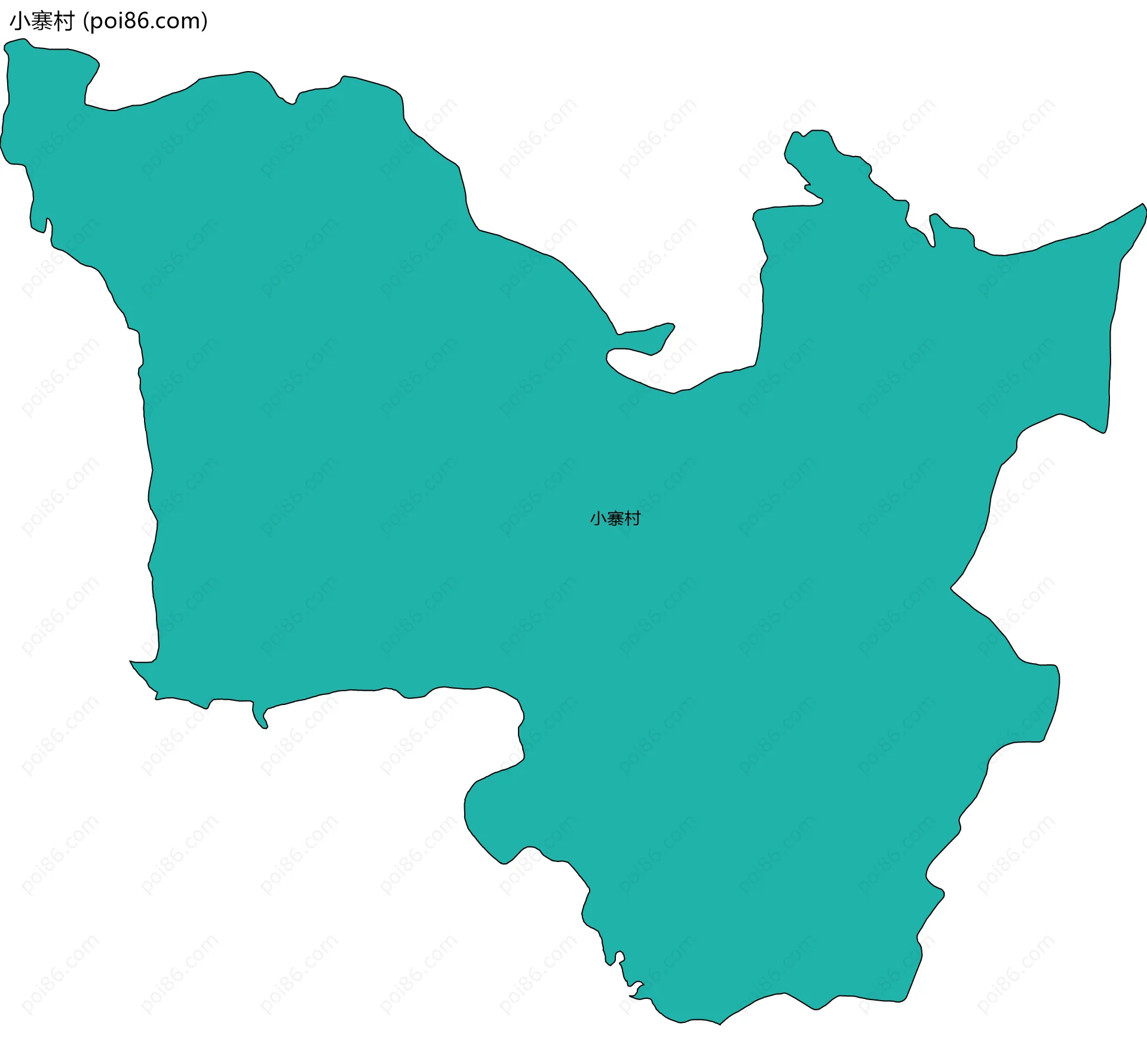 小寨村边界地图