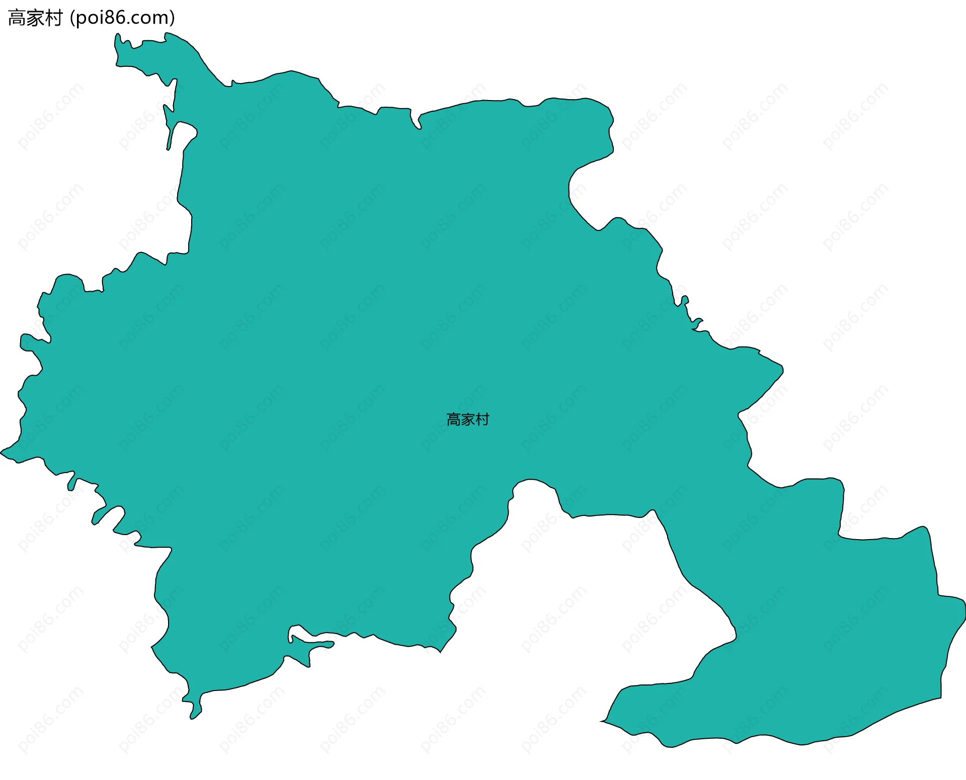 高家村边界地图