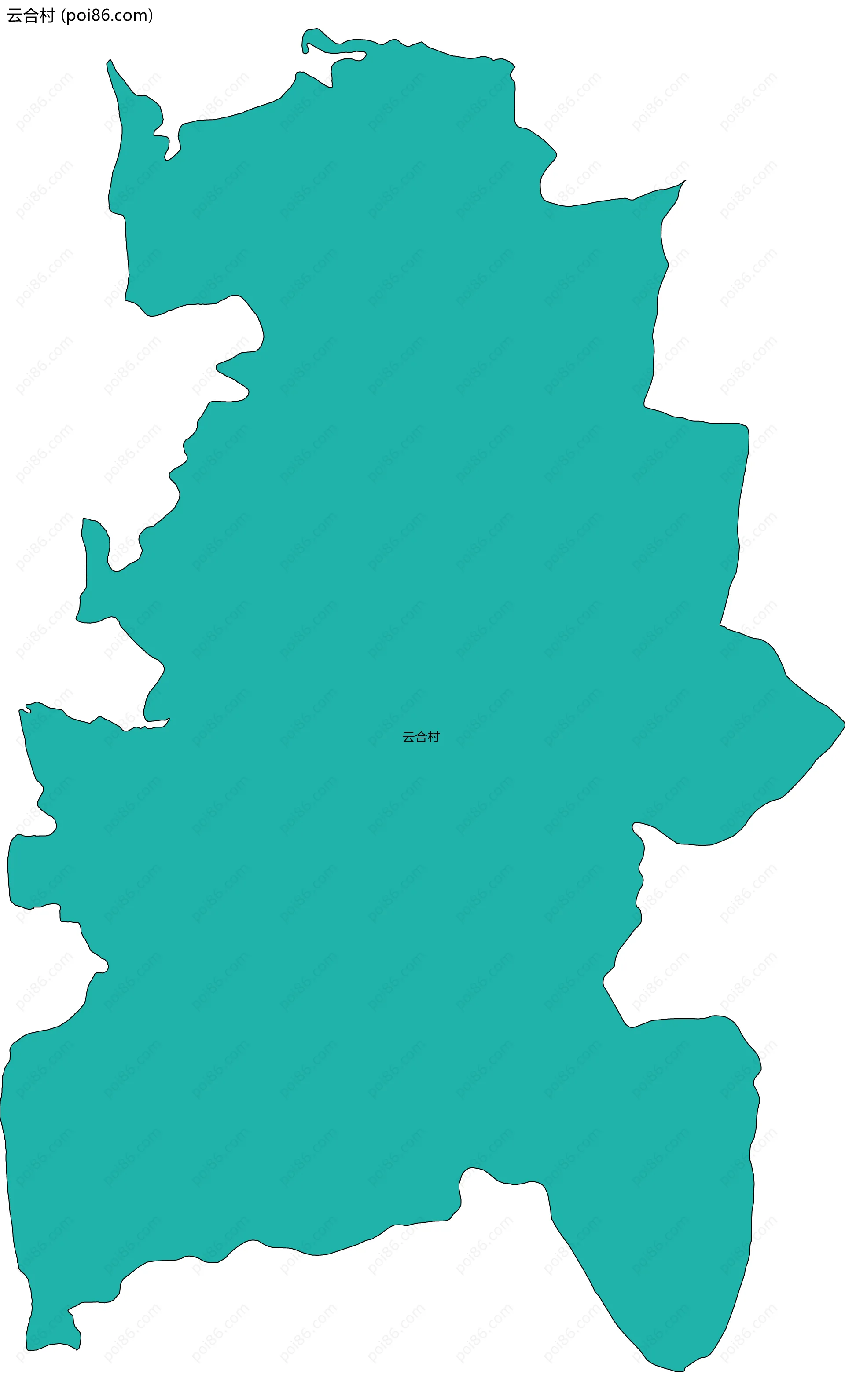 云合村边界地图