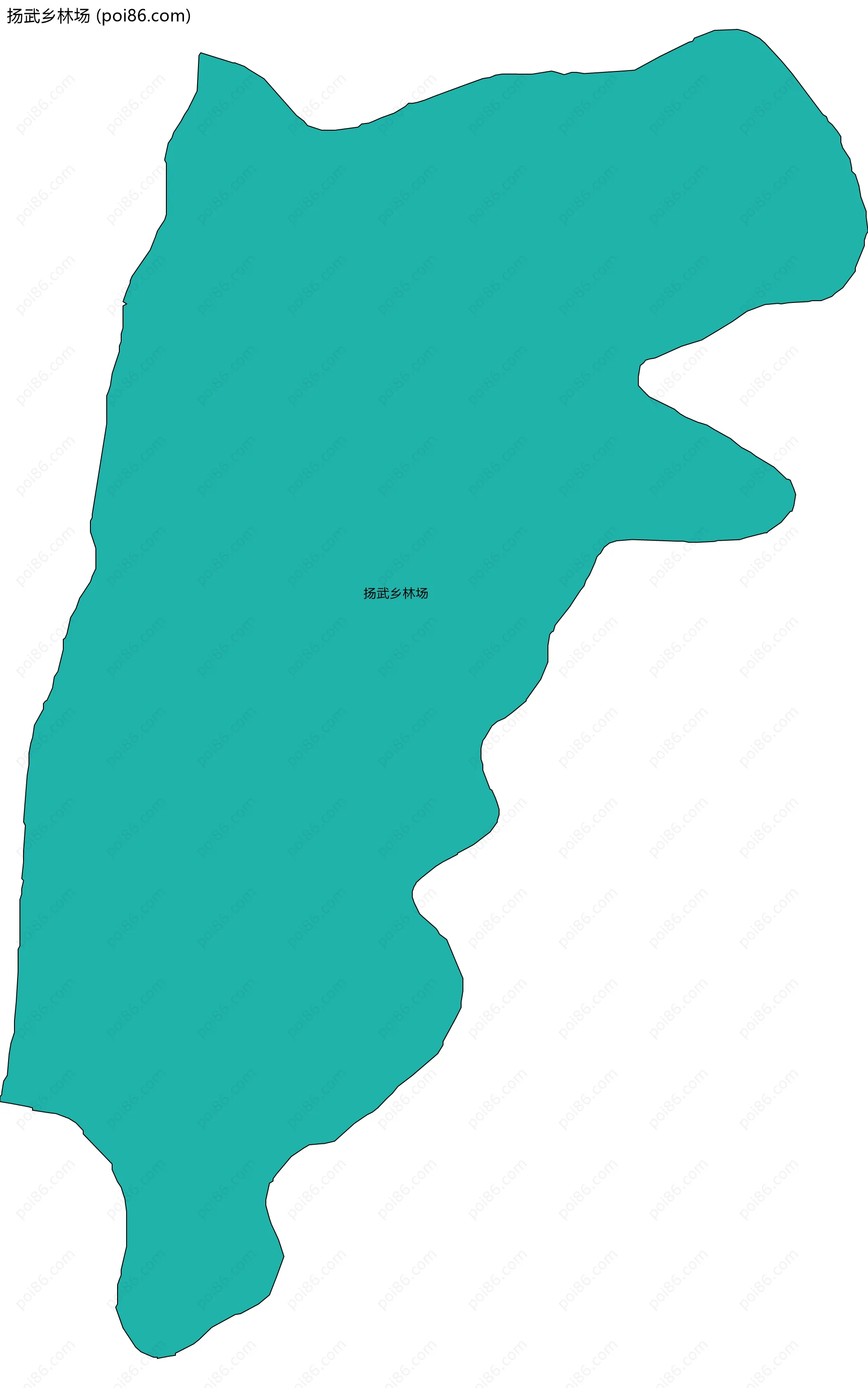 扬武乡林场边界地图