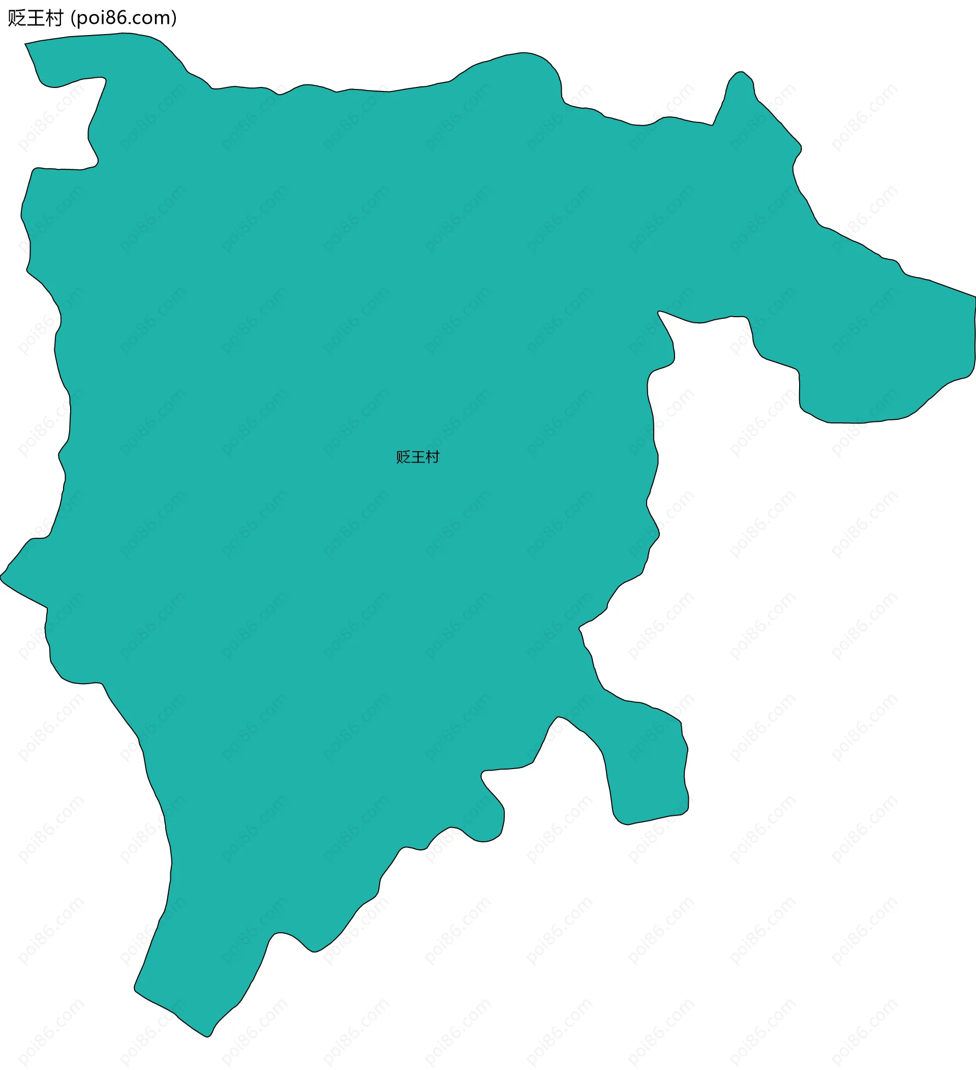 贬王村边界地图