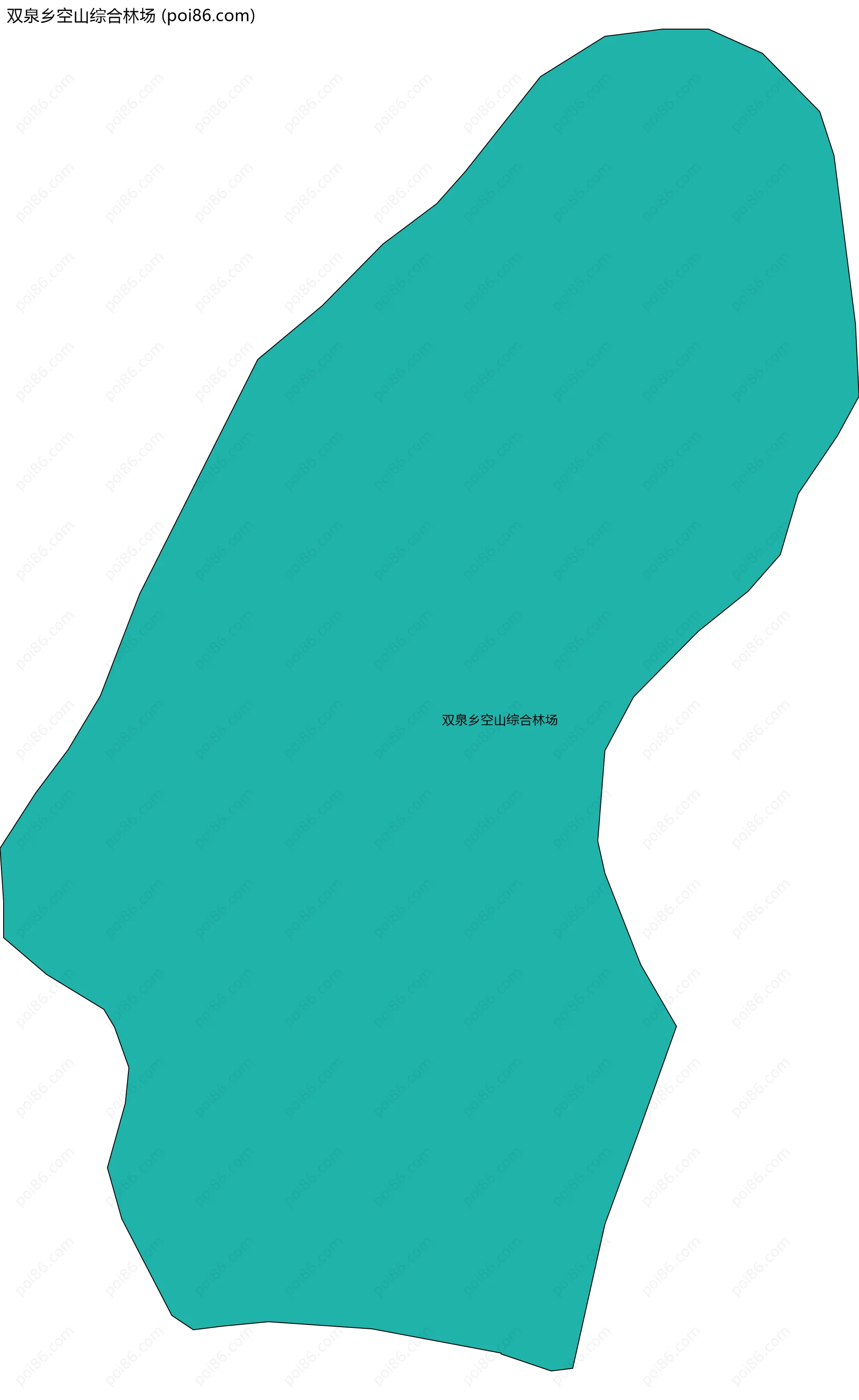 双泉乡空山综合林场边界地图