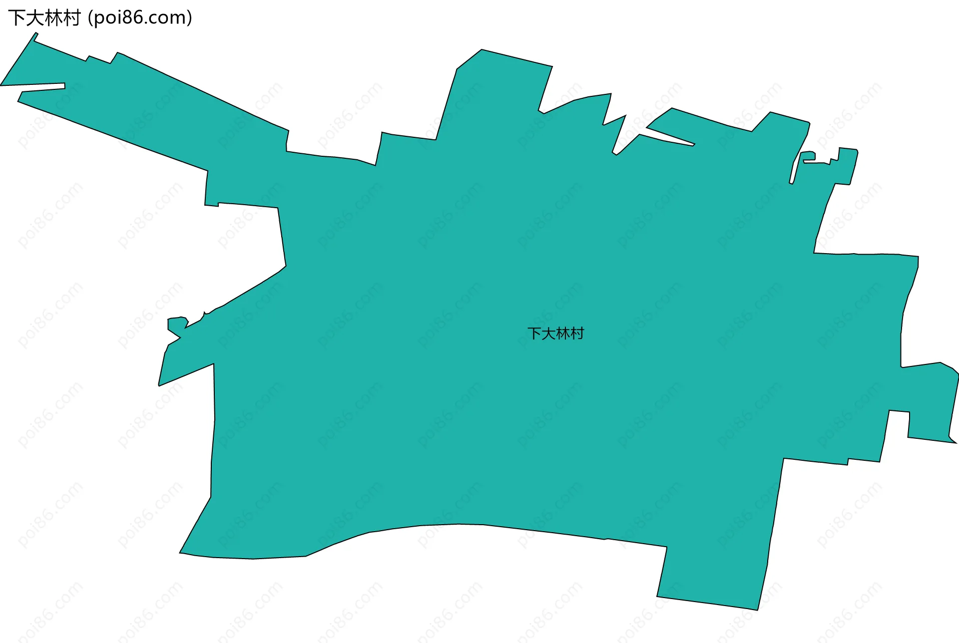 下大林村边界地图