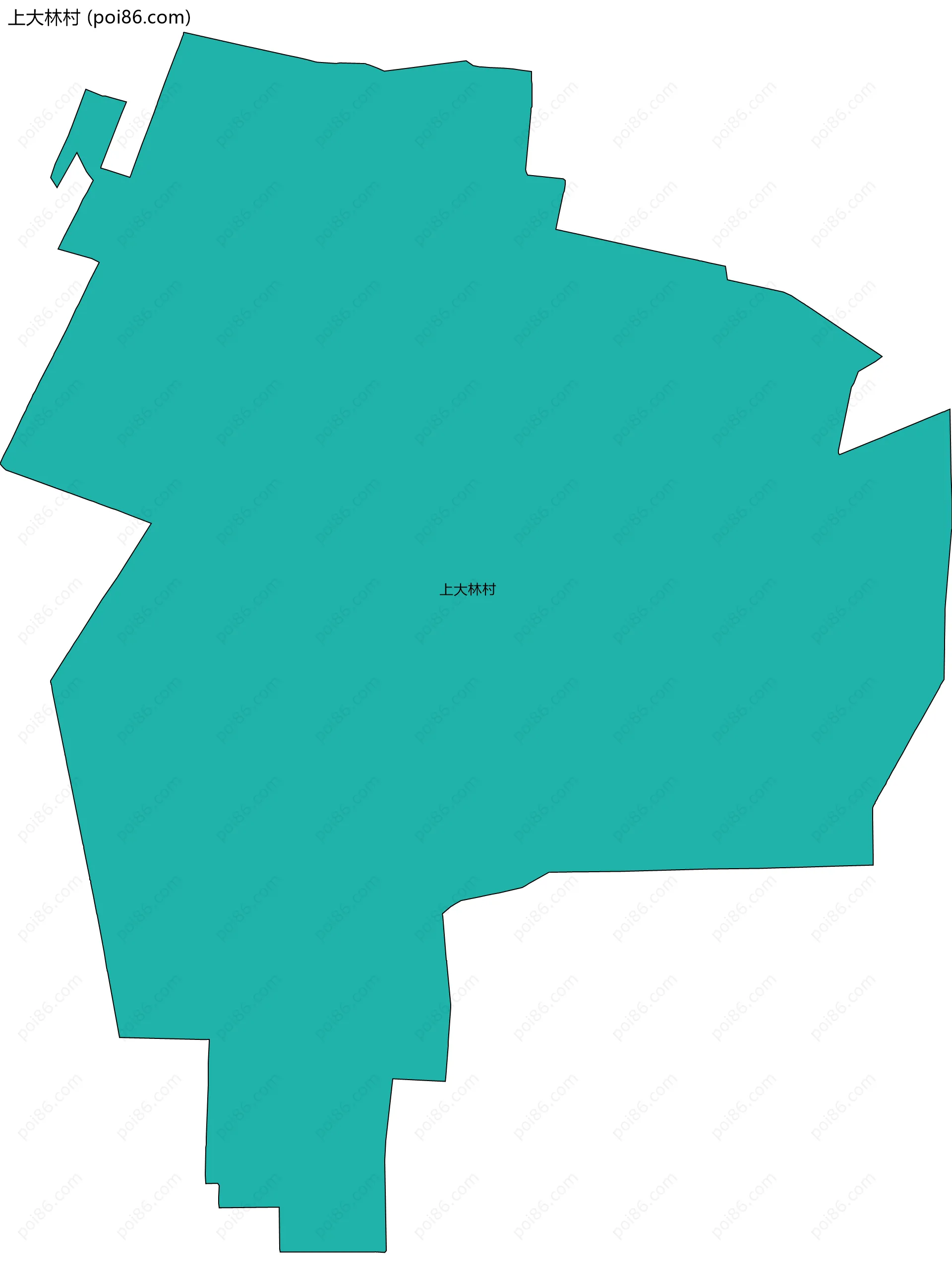 上大林村边界地图