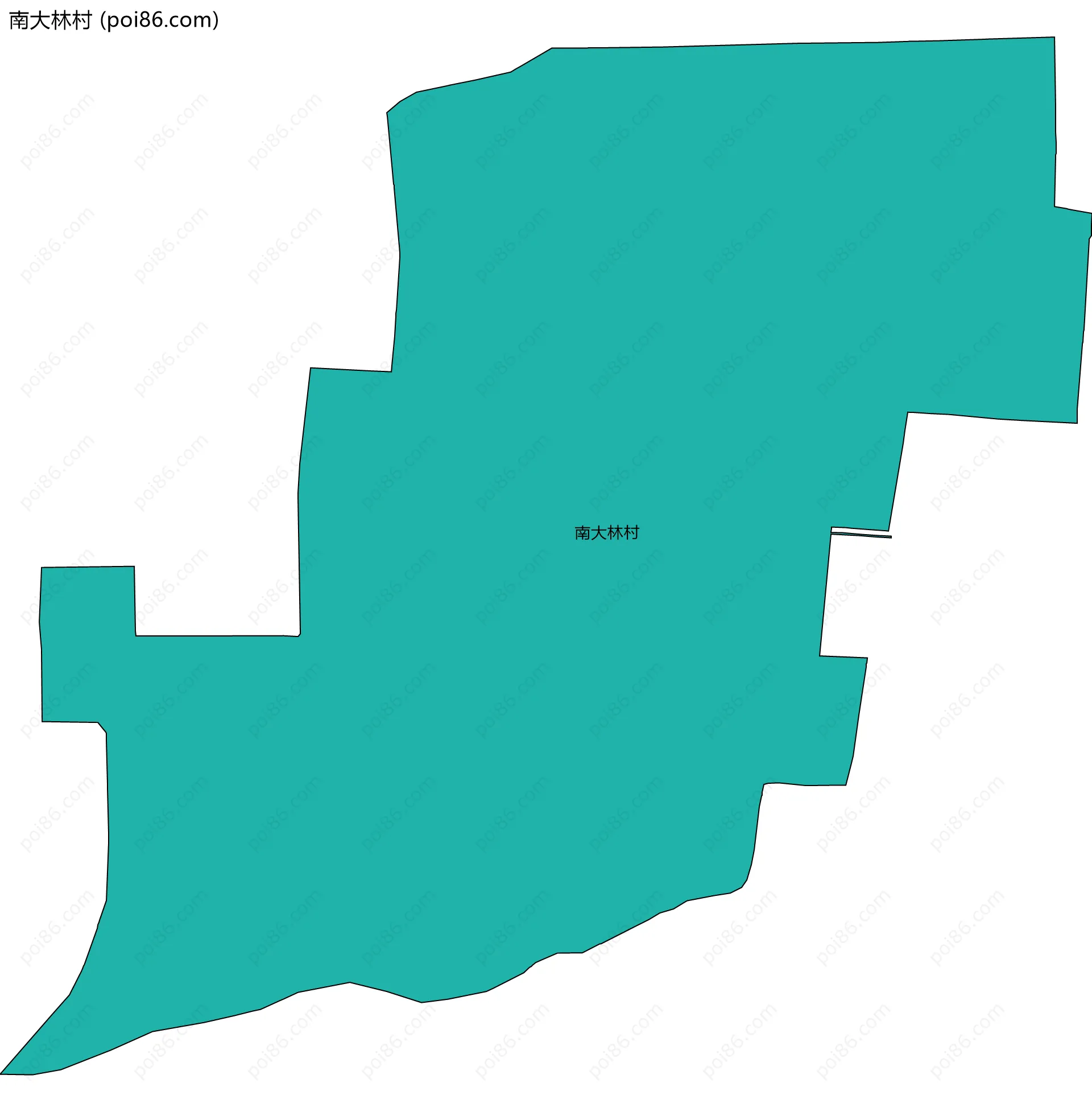 南大林村边界地图