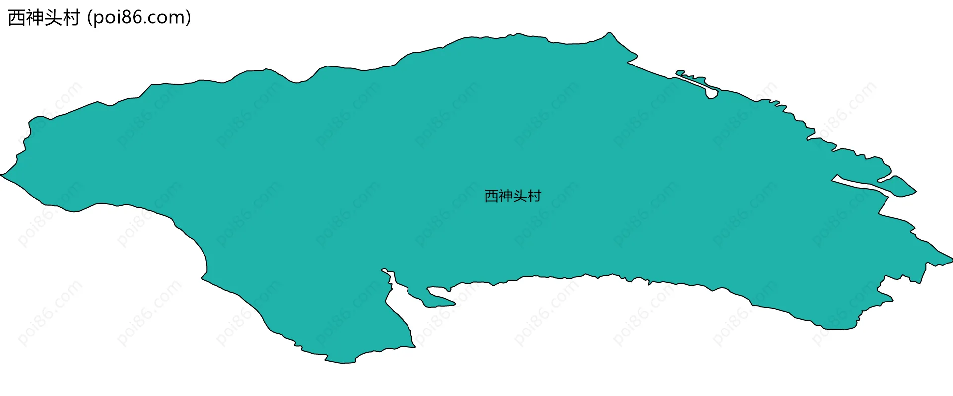 西神头村边界地图