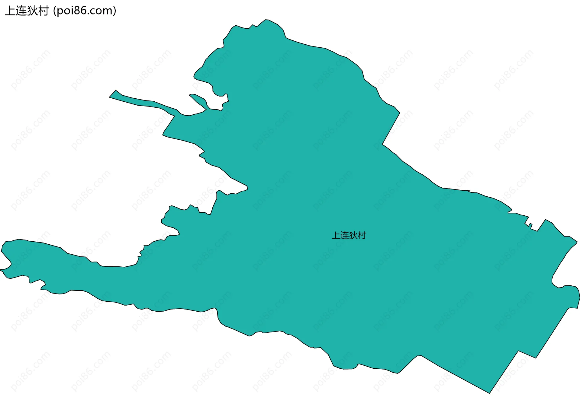上连狄村边界地图