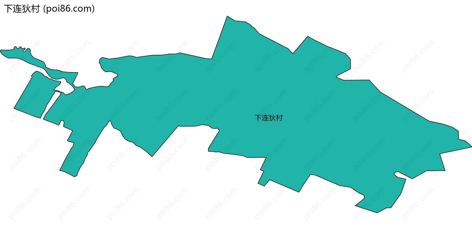 下连狄村边界地图