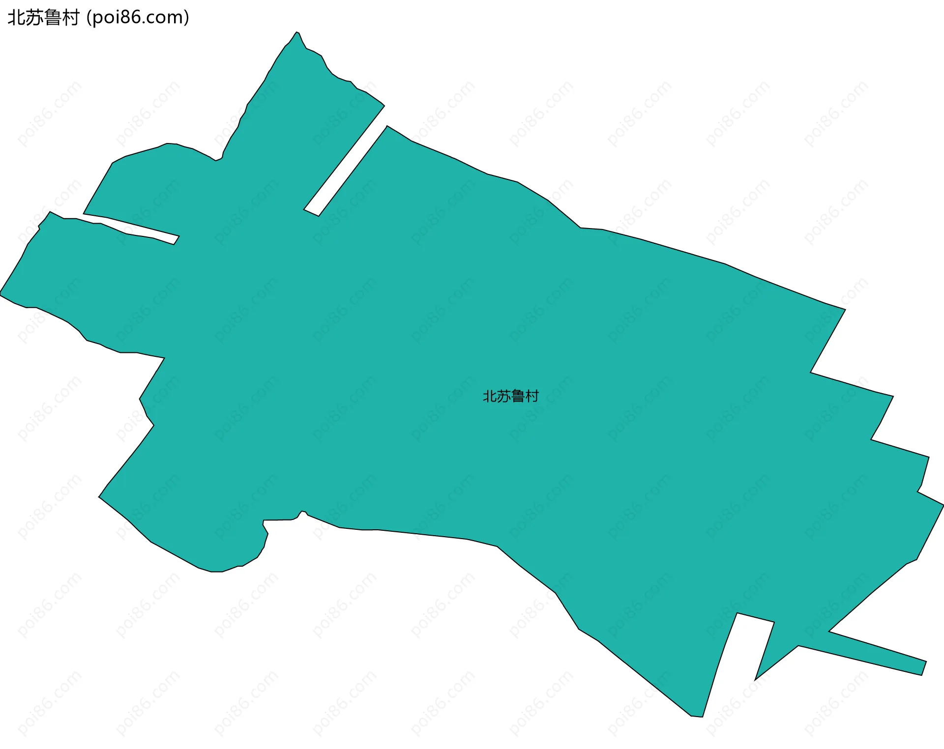 北苏鲁村边界地图