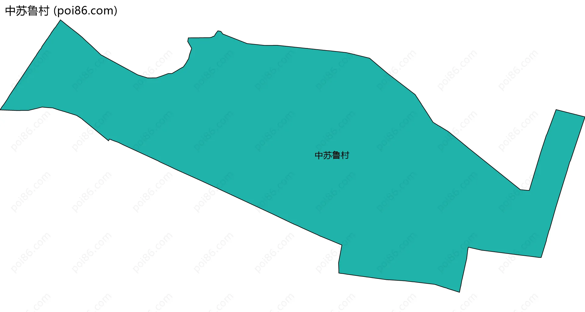 中苏鲁村边界地图