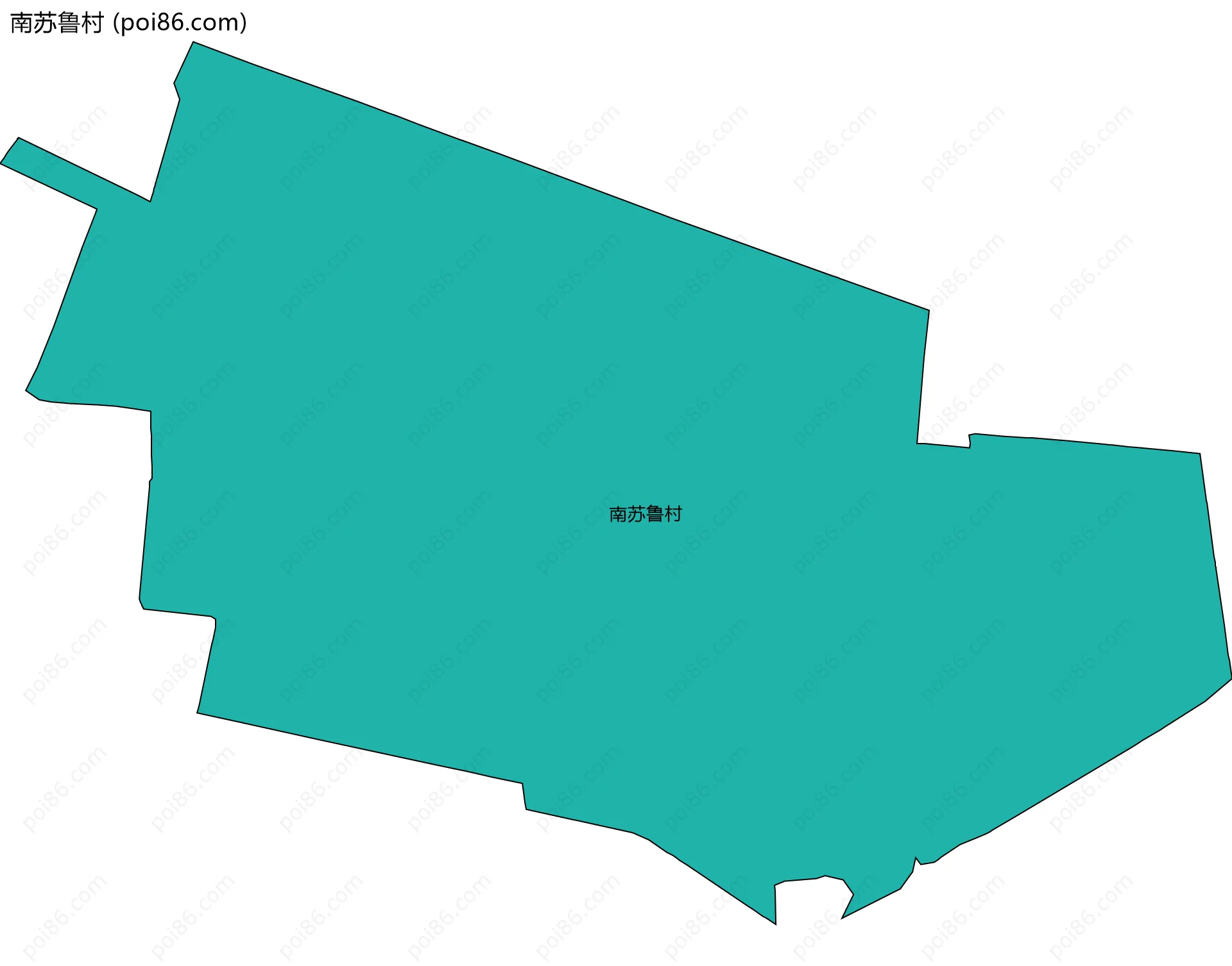 南苏鲁村边界地图