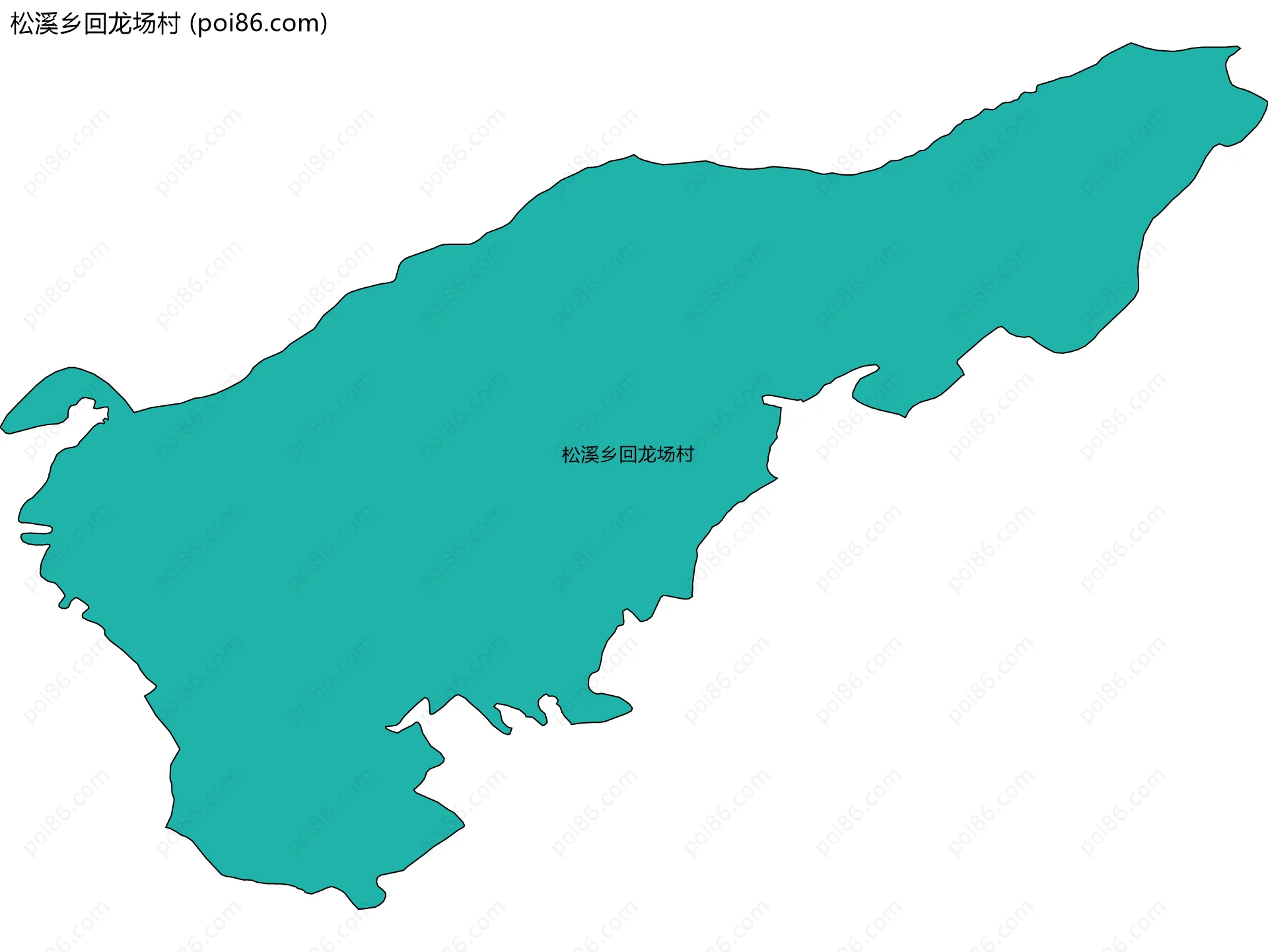 松溪乡回龙场村边界地图