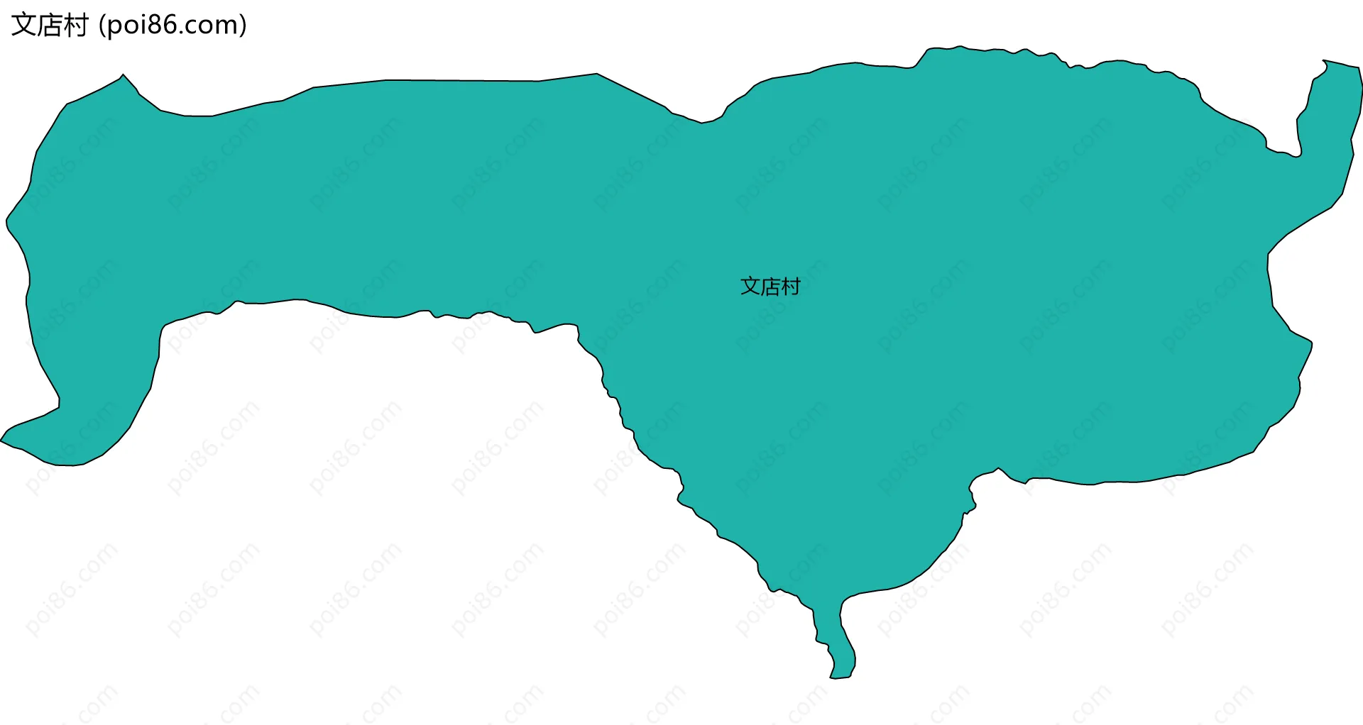 文店村边界地图