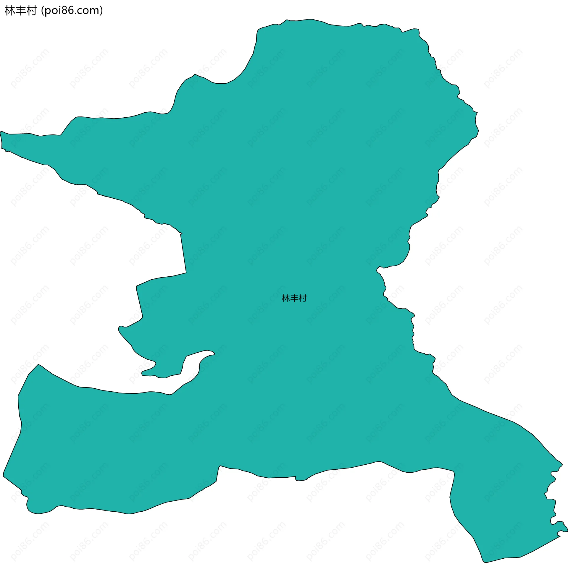 林丰村边界地图