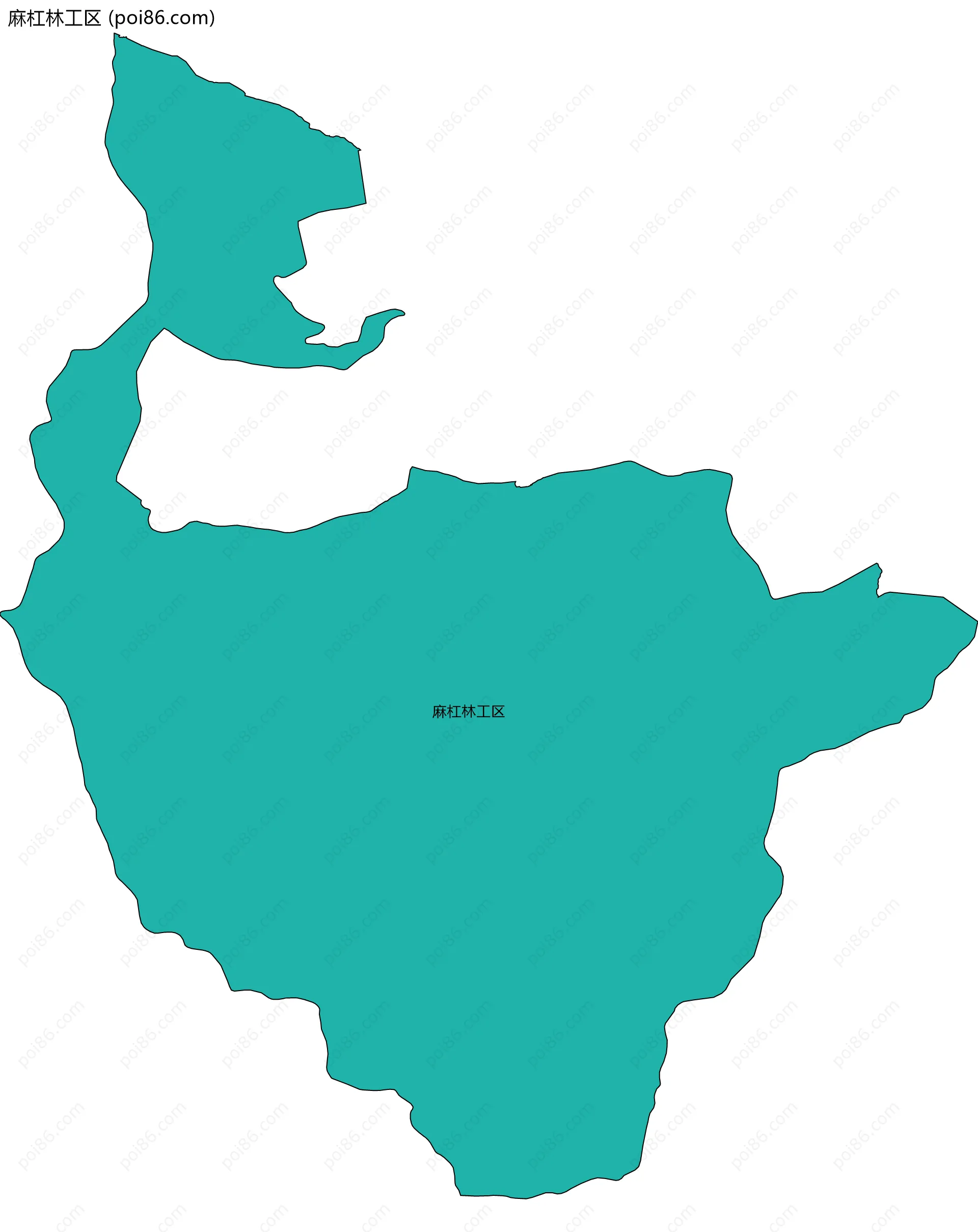 麻杠林工区边界地图