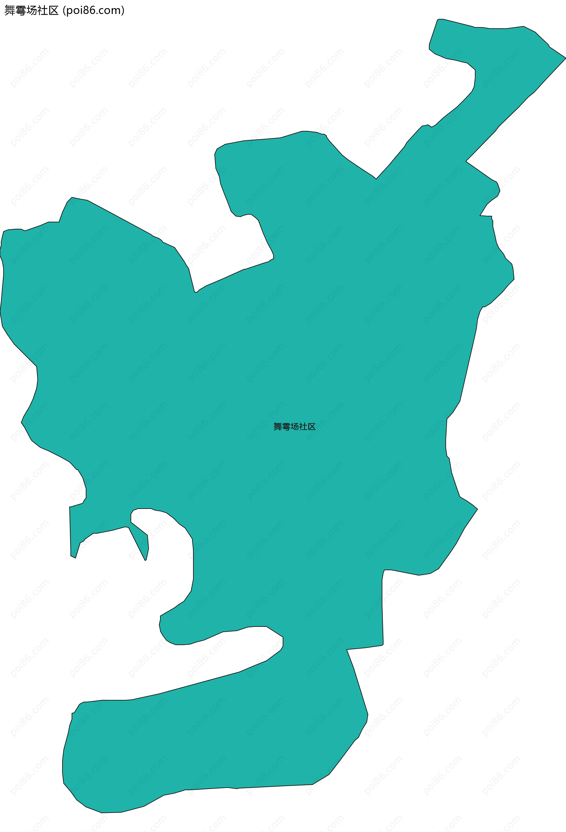 舞雩场社区边界地图