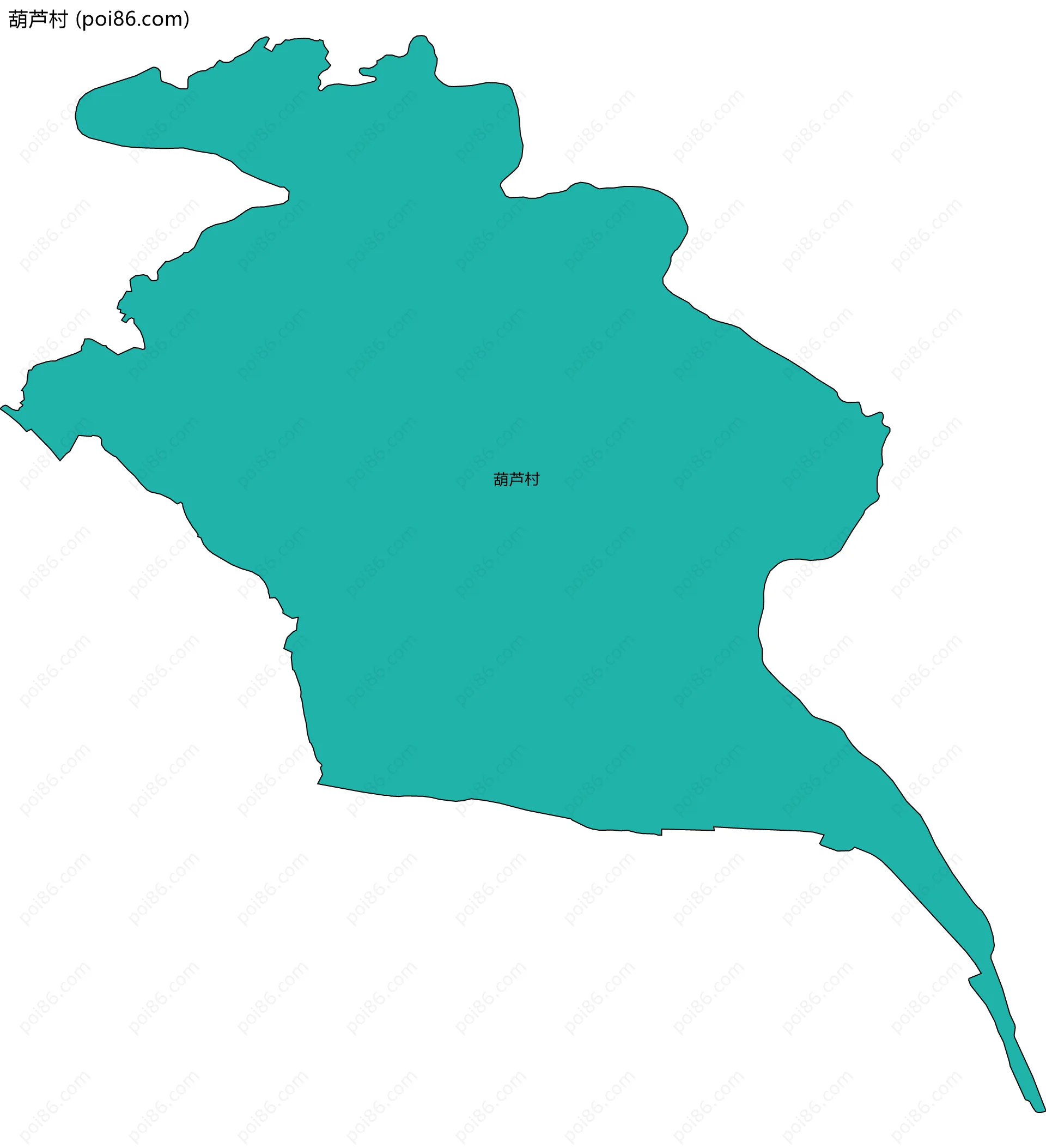 葫芦村边界地图