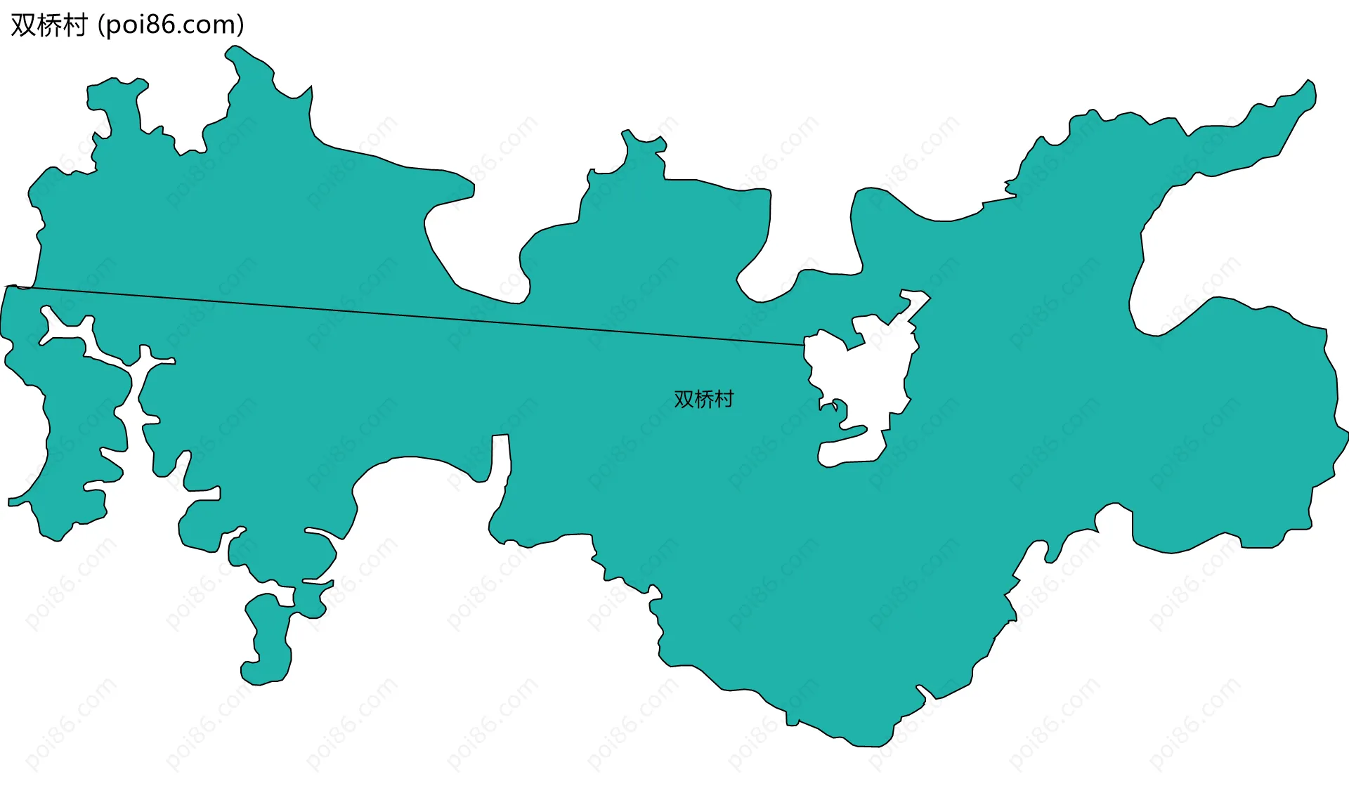 双桥村边界地图