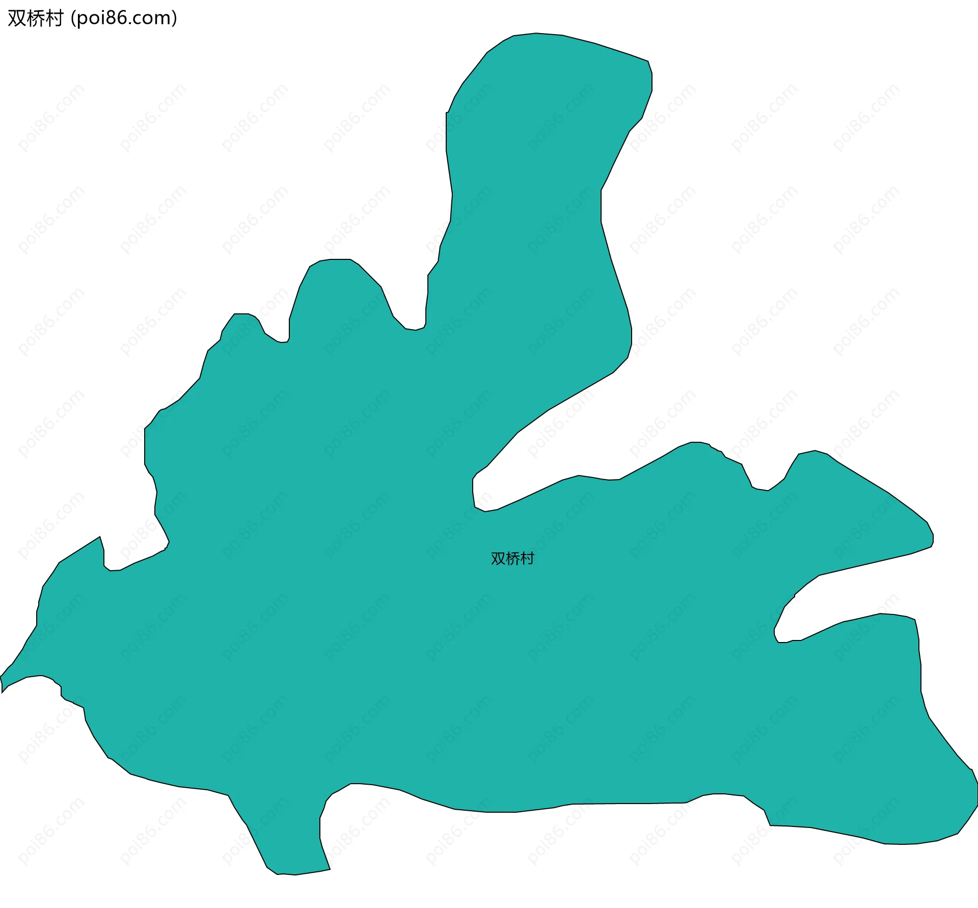 双桥村边界地图