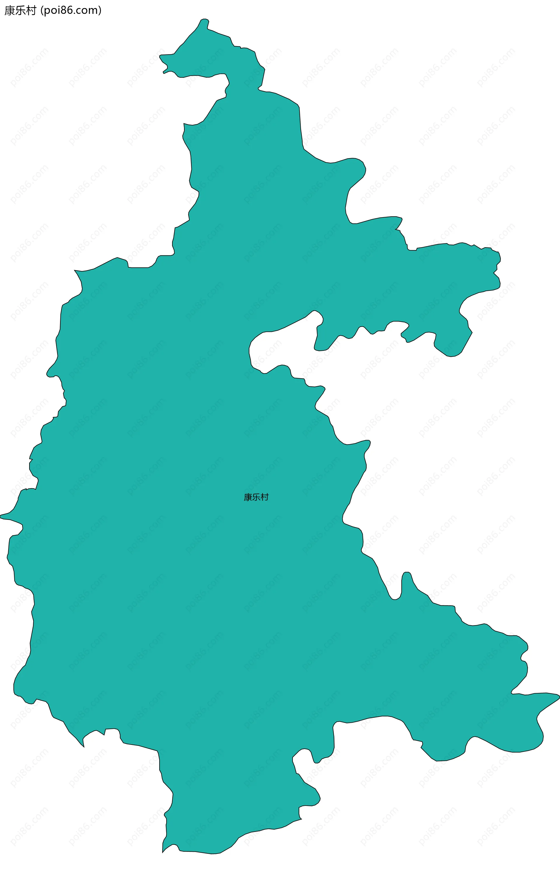 康乐村边界地图