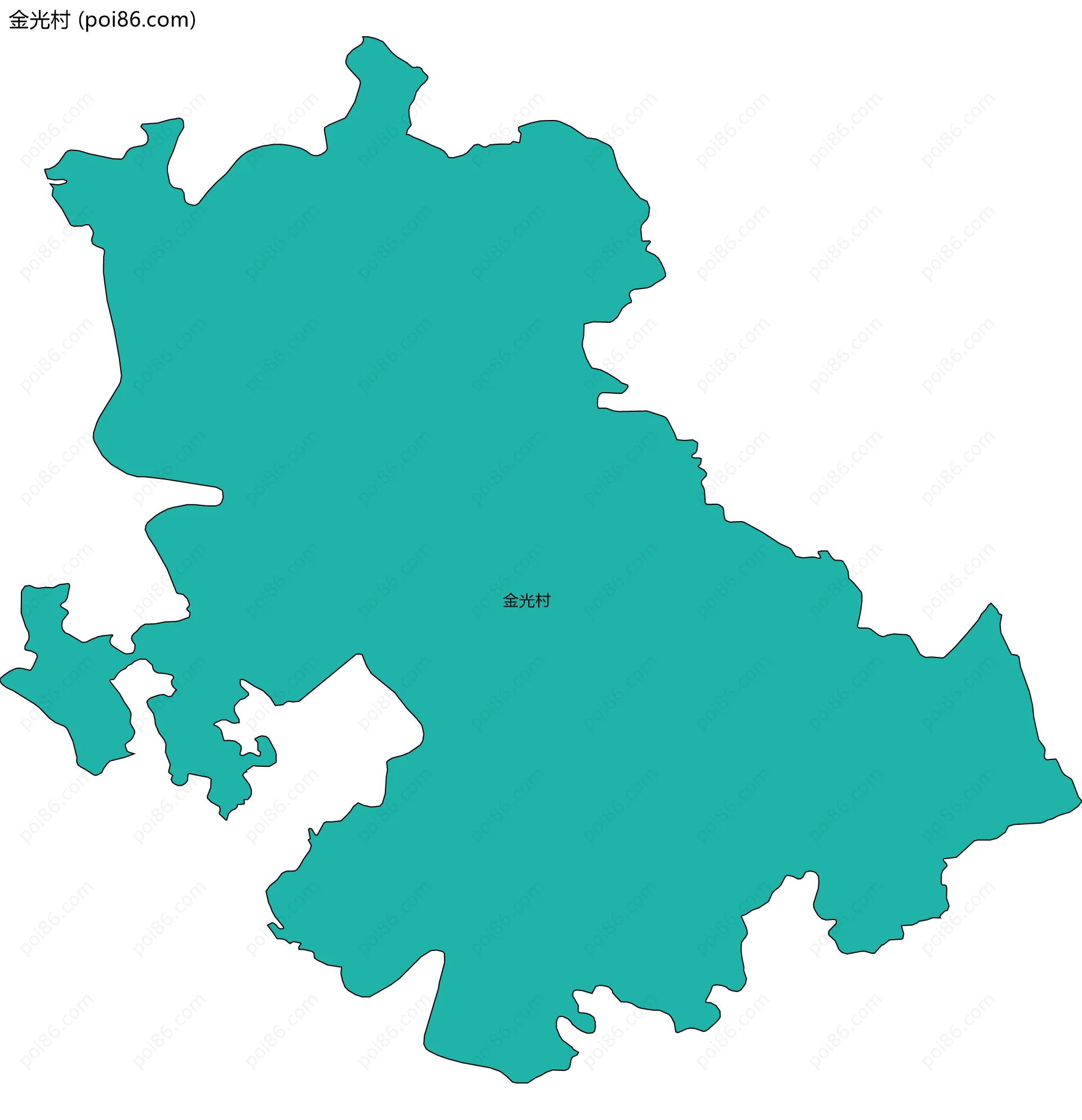 金光村边界地图