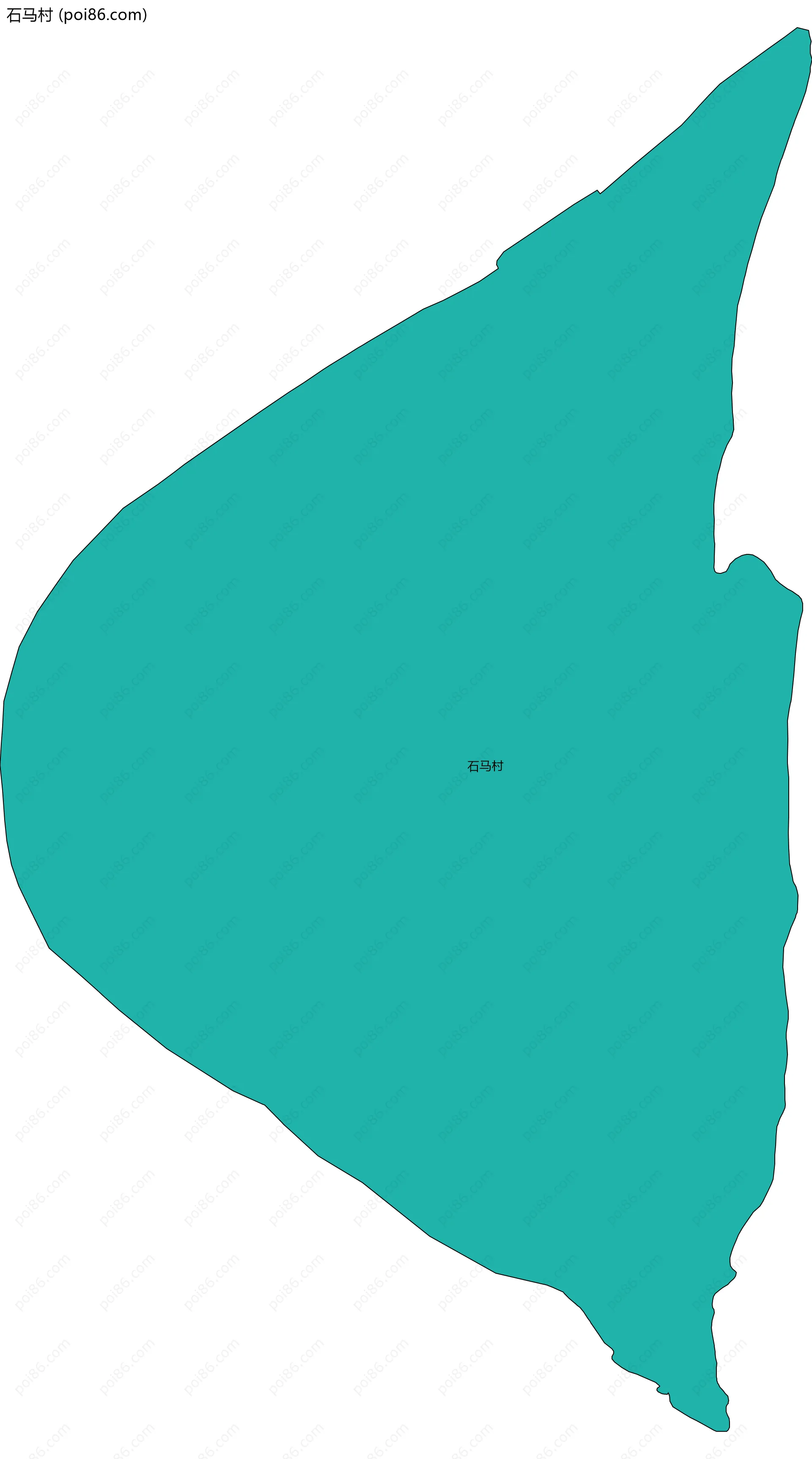 石马村边界地图