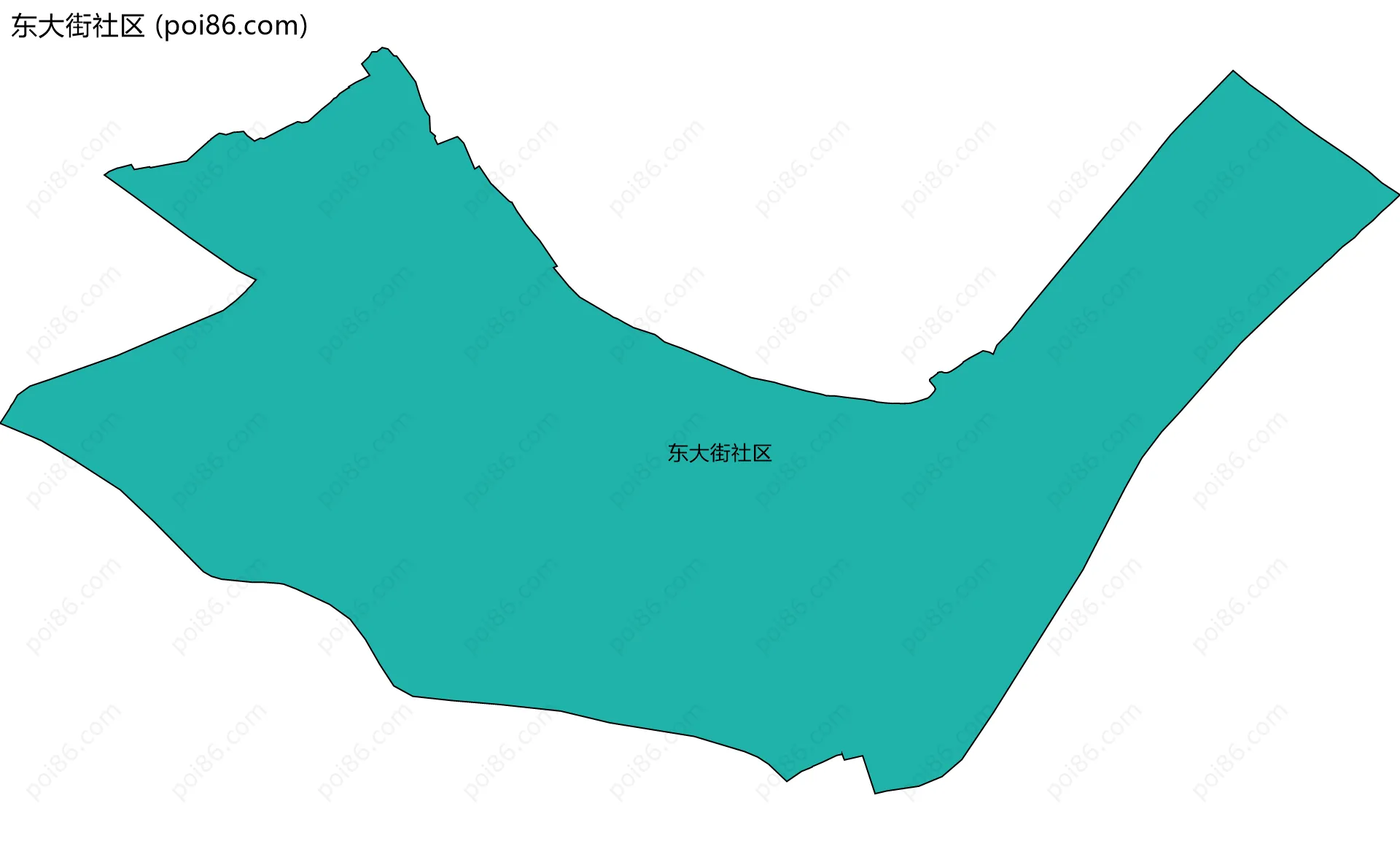 东大街社区边界地图
