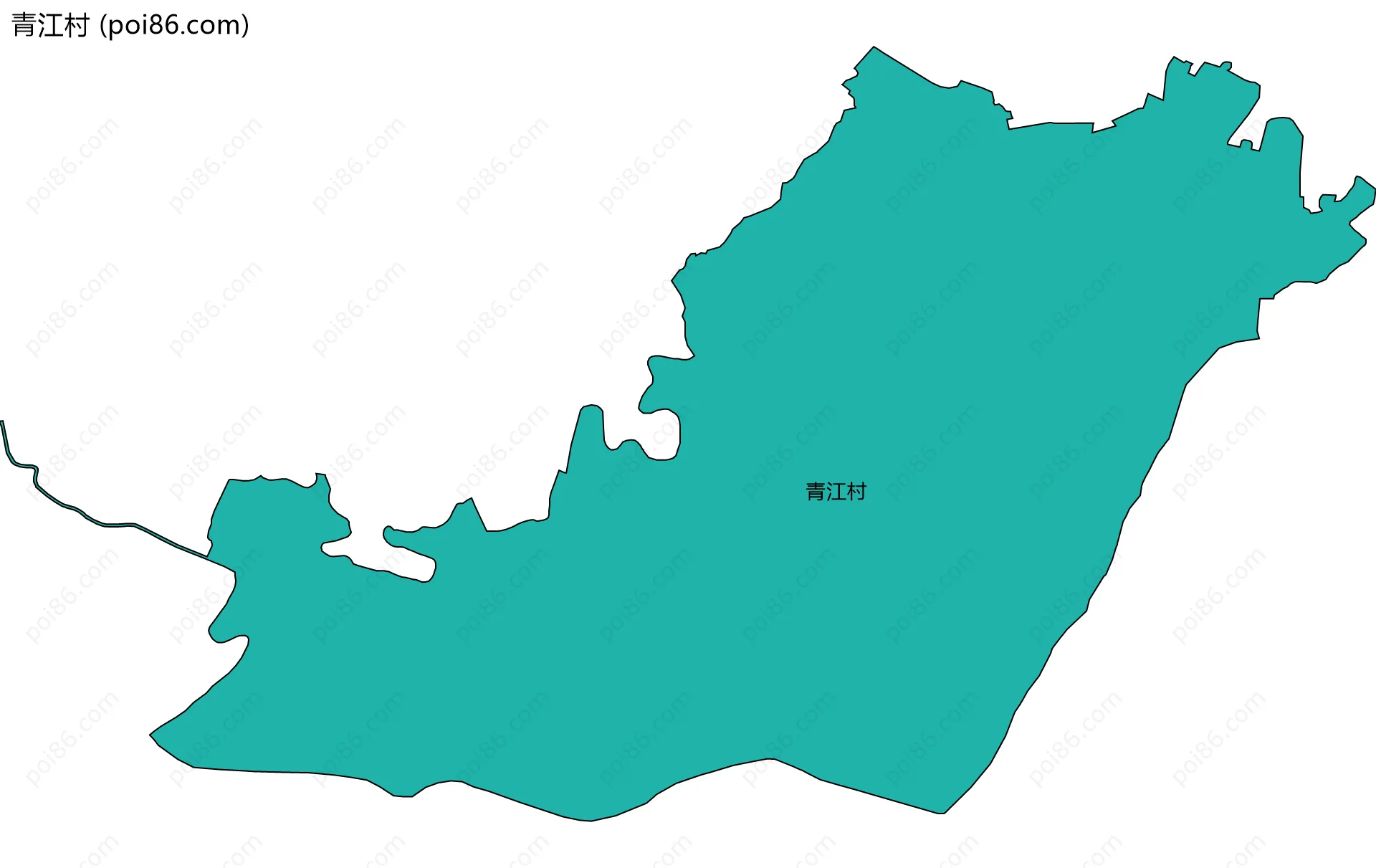 青江村边界地图