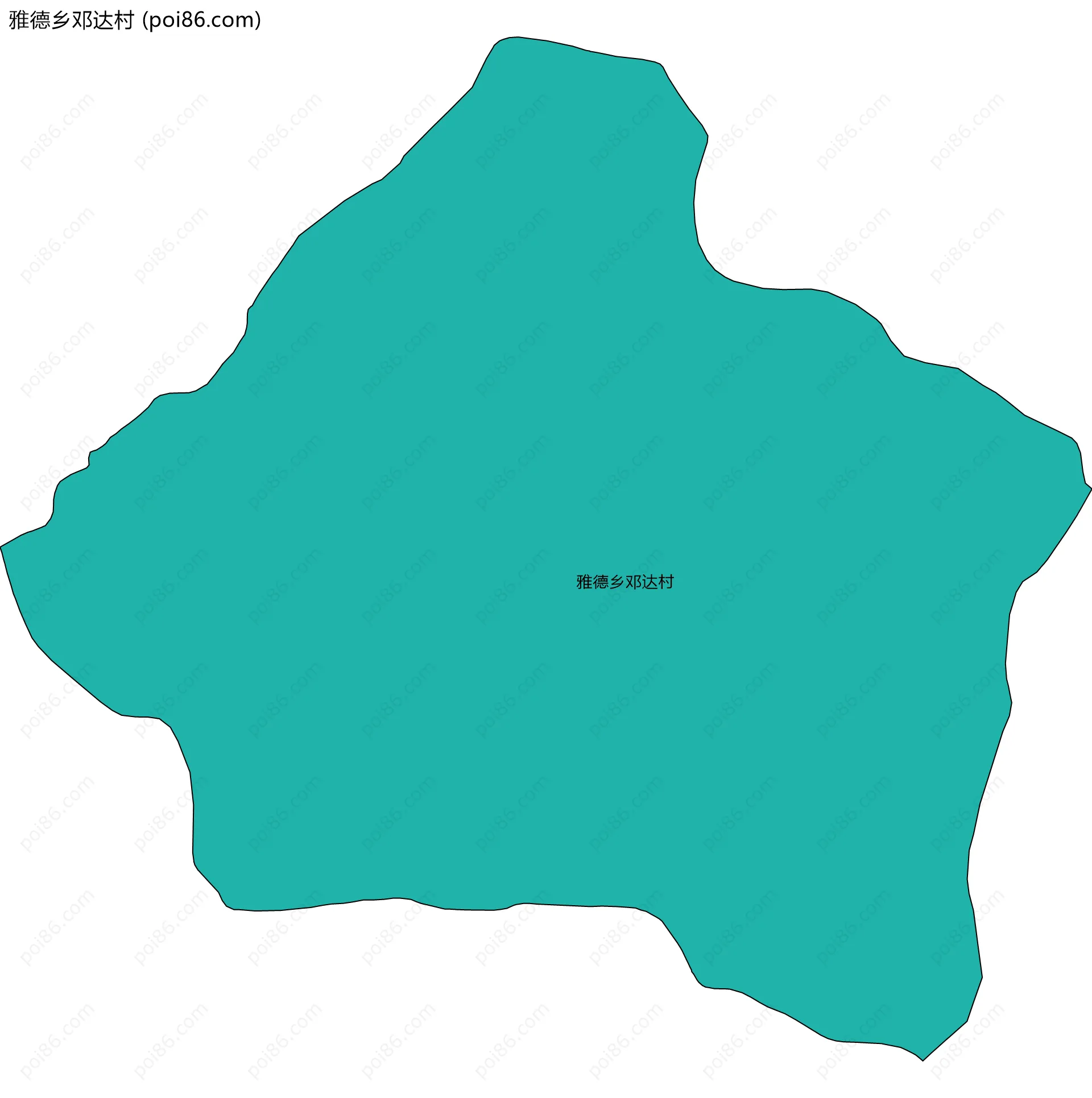 雅德乡邓达村边界地图