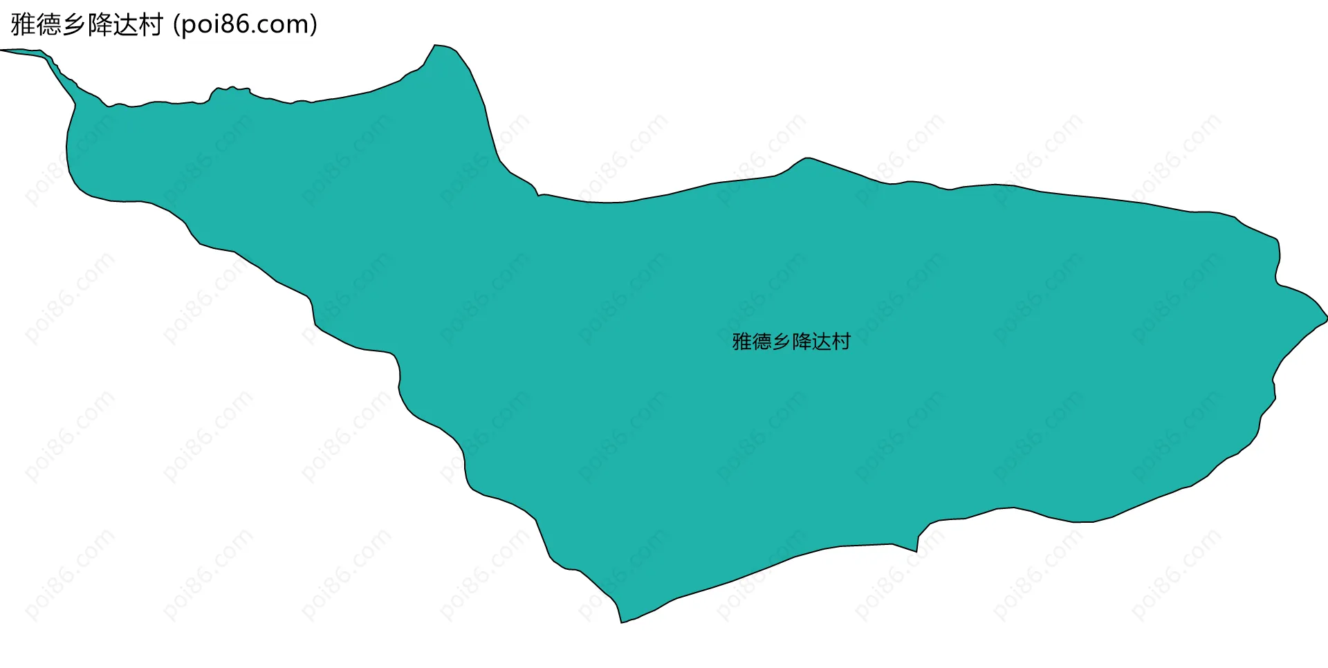 雅德乡降达村边界地图