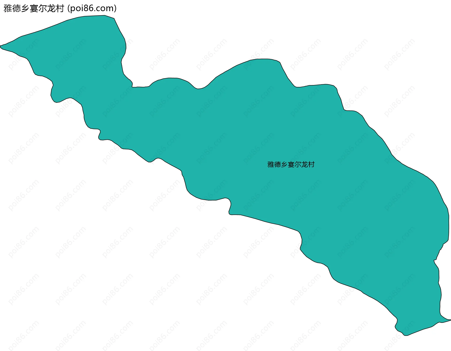 雅德乡宴尔龙村边界地图