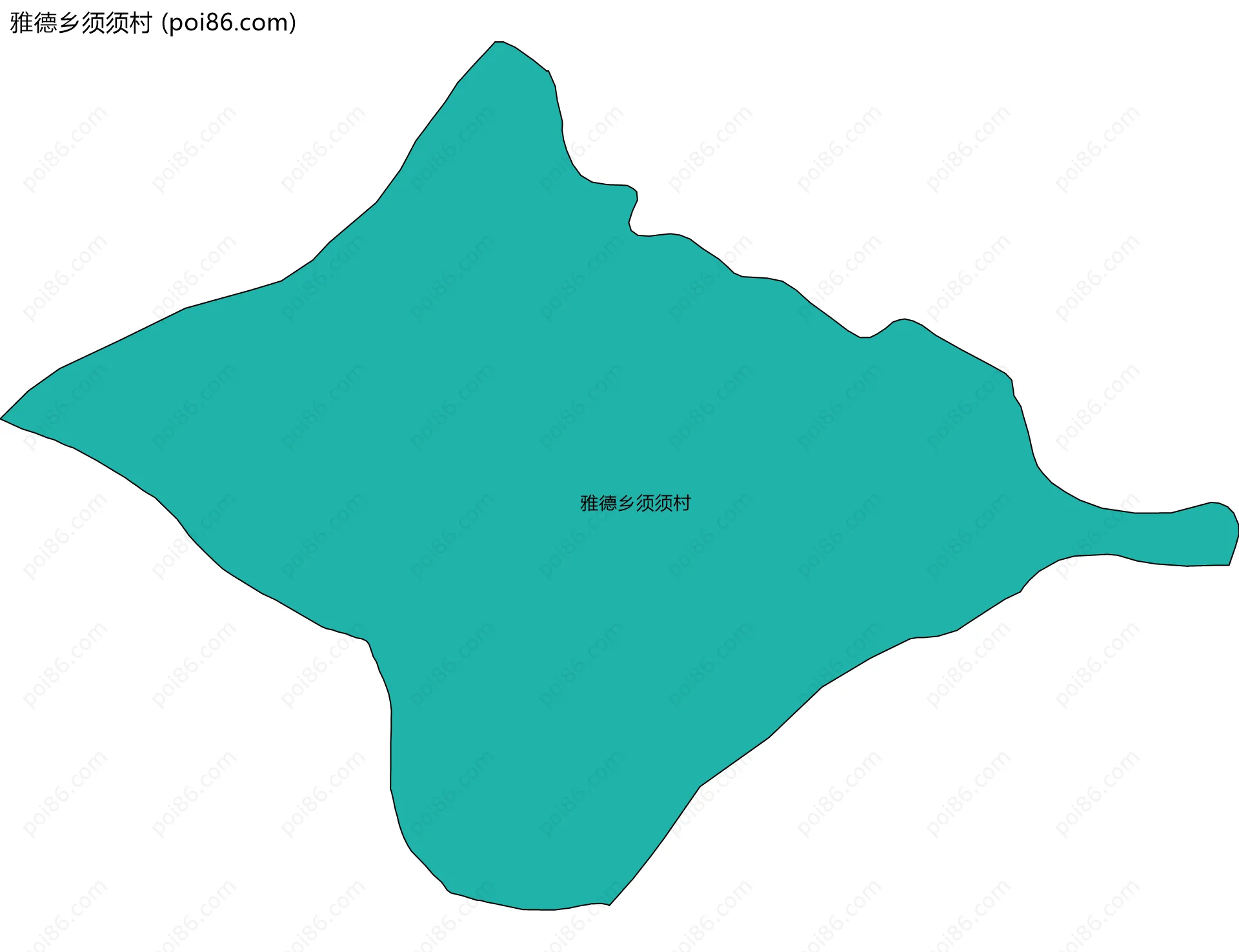 雅德乡须须村边界地图